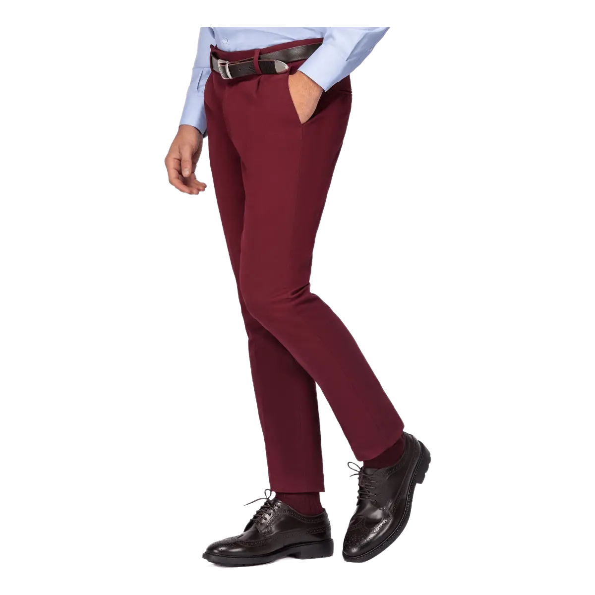 Pantaloni hotsell bordeaux uomo