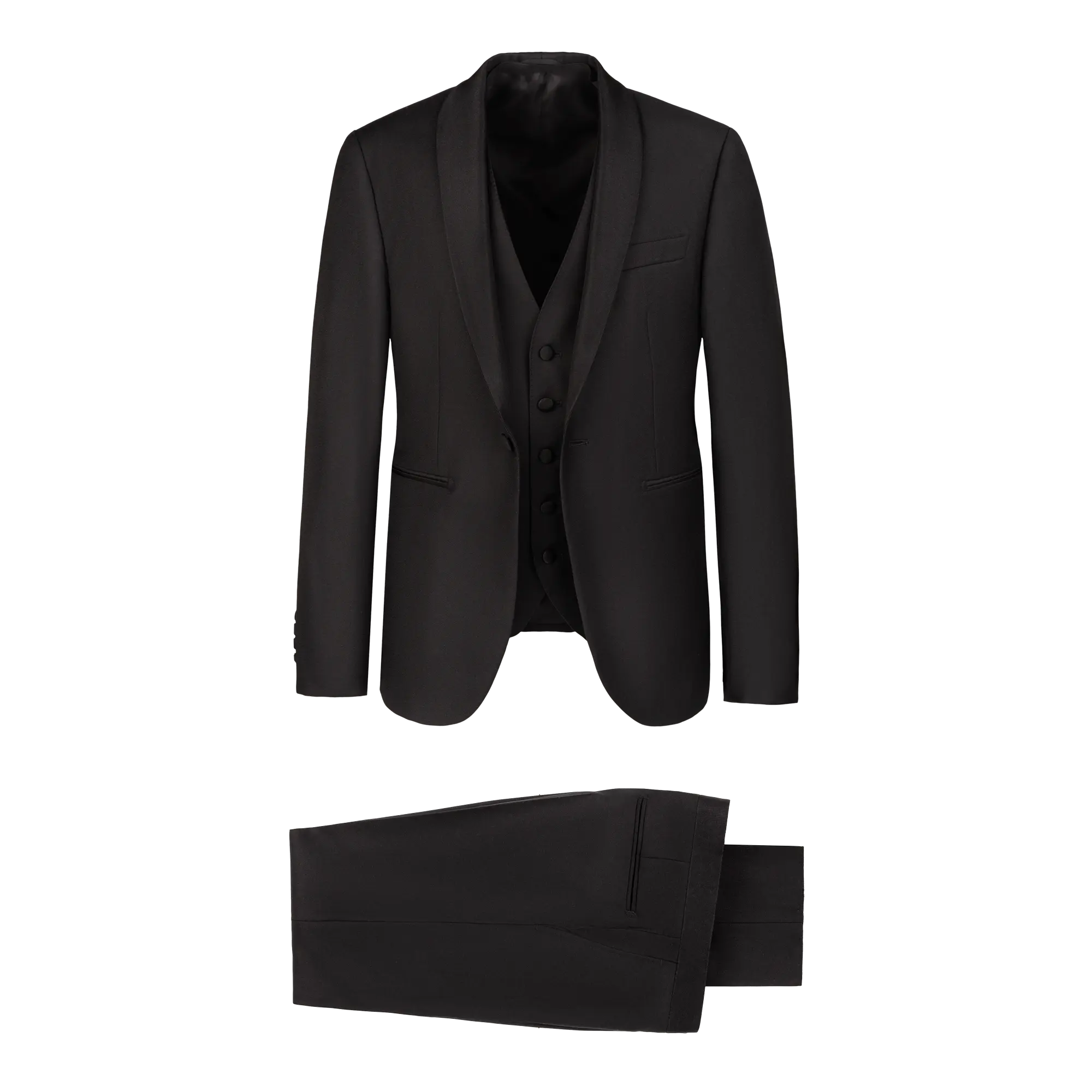 Smoking con camicia nera store