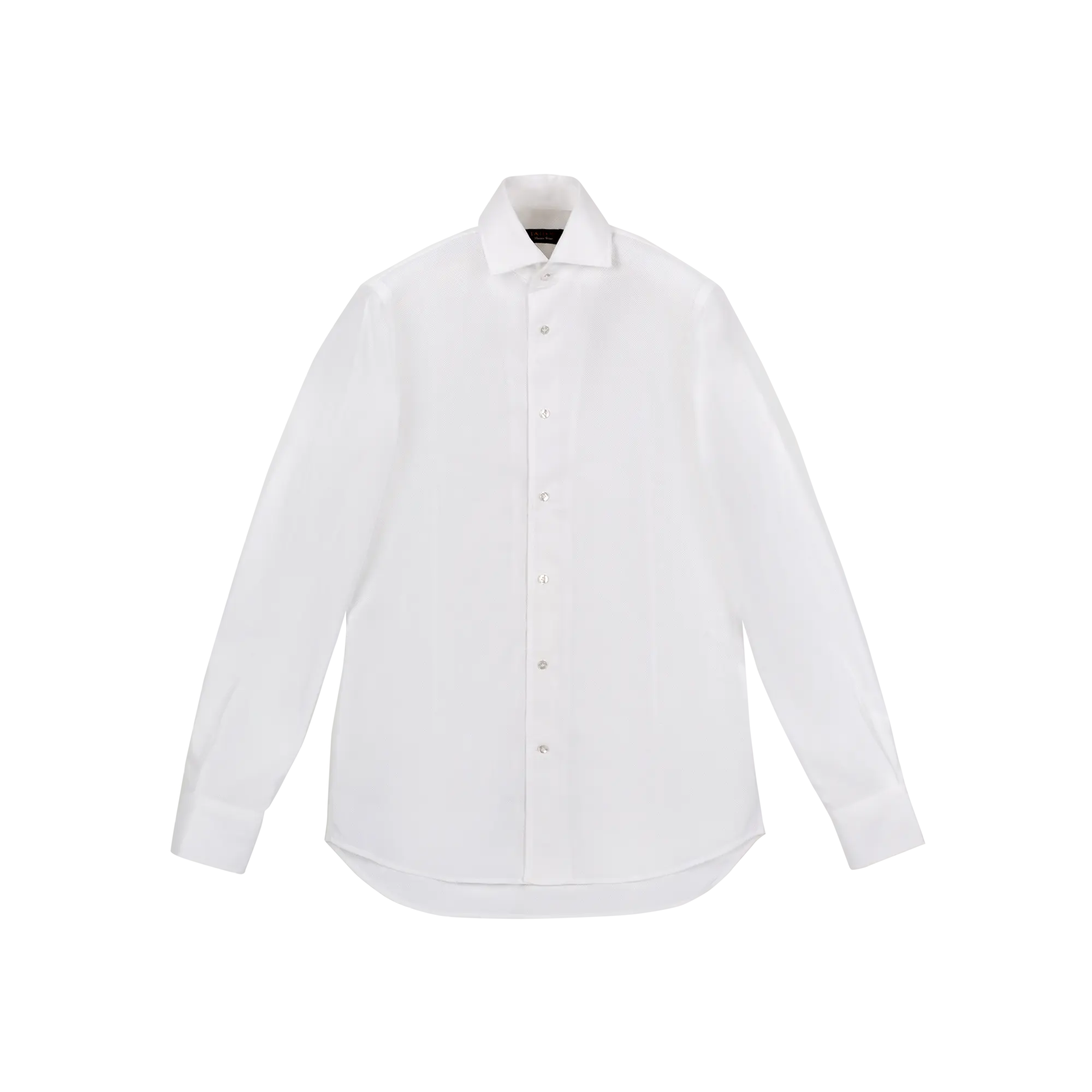 Camicia giro inglese bianca con paramontura