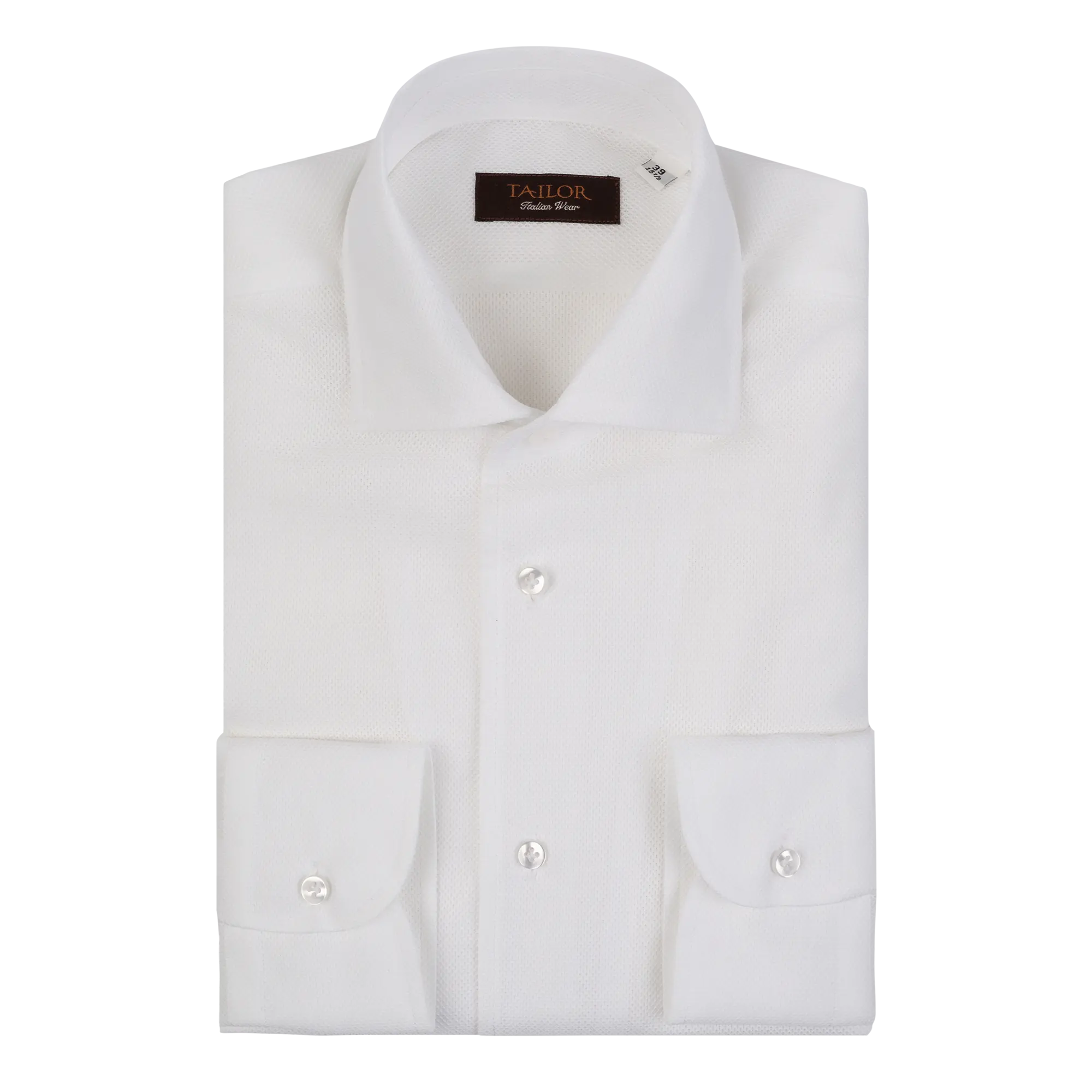 Camicia giro inglese bianca con paramontura