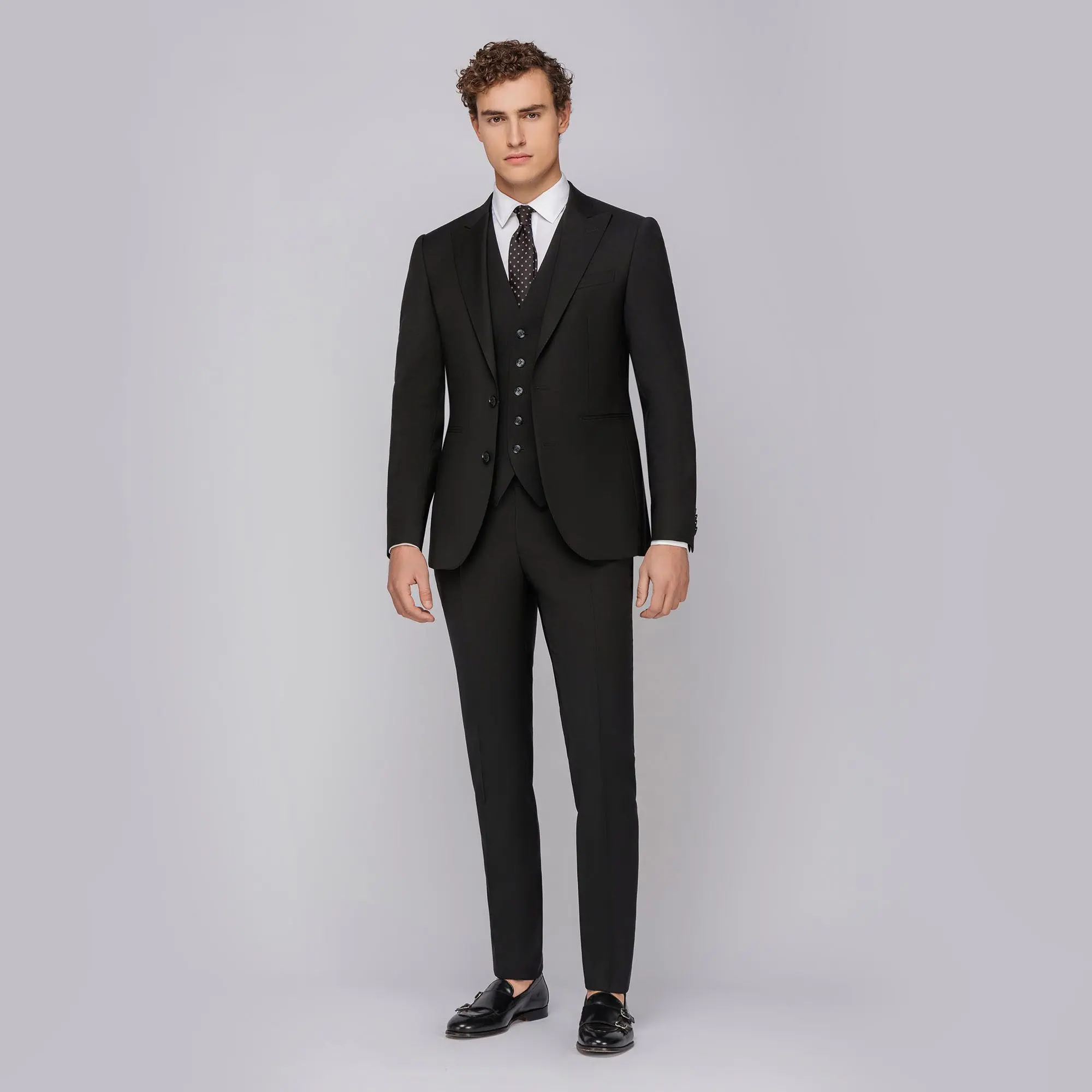 Completo top nero uomo