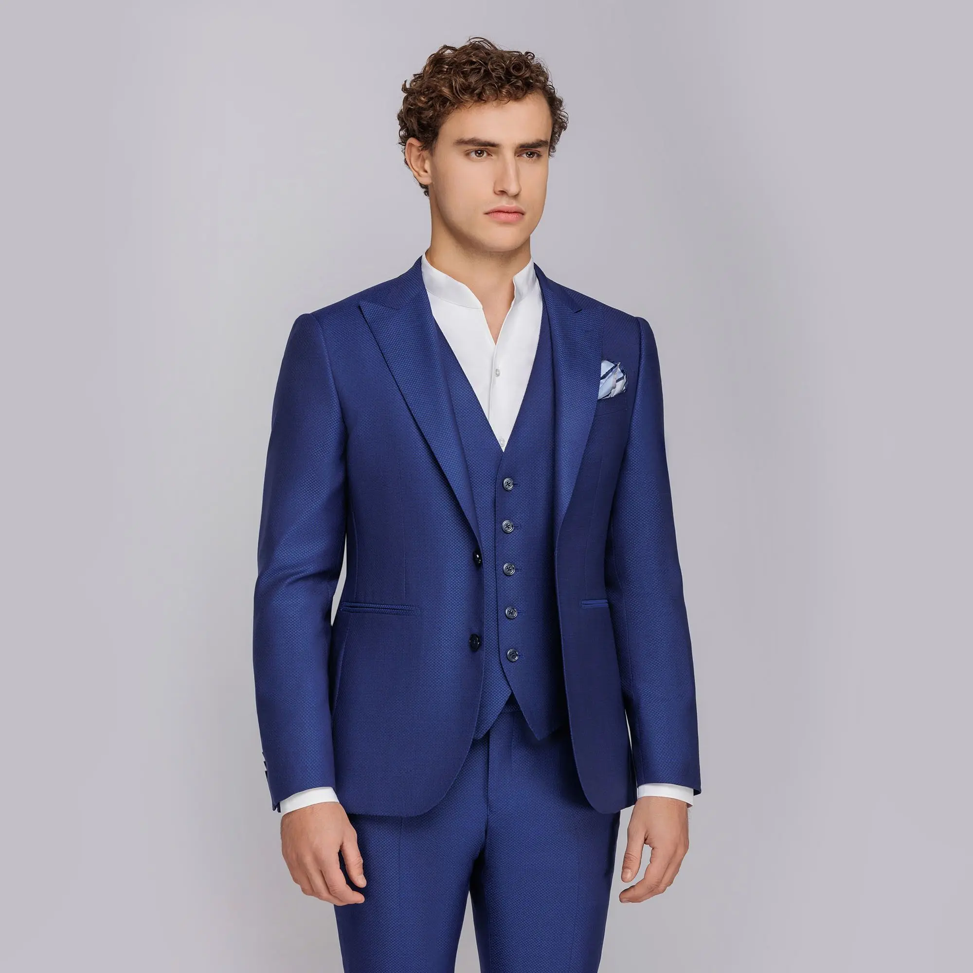 completo uomo blu royal