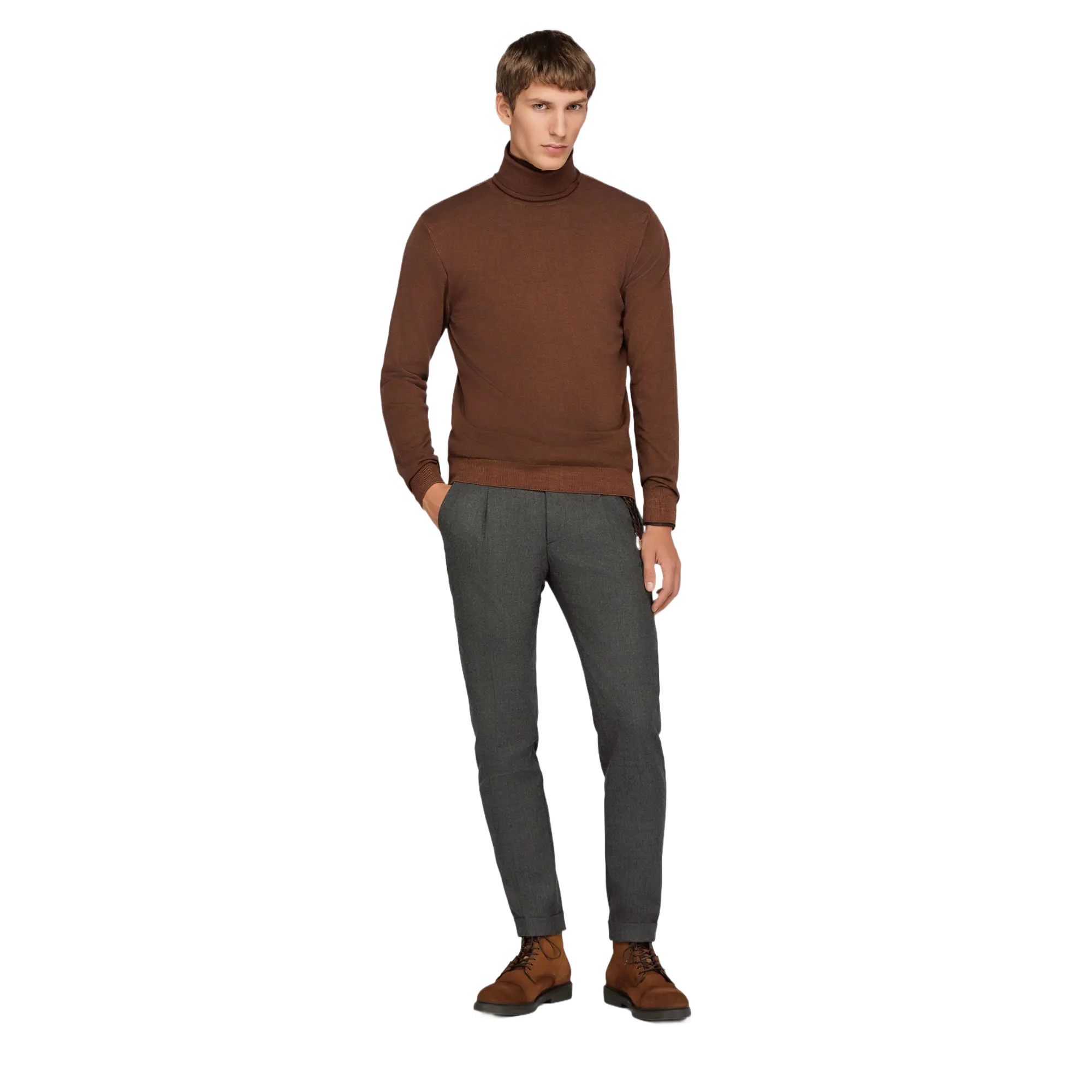 Maglia marrone clearance uomo