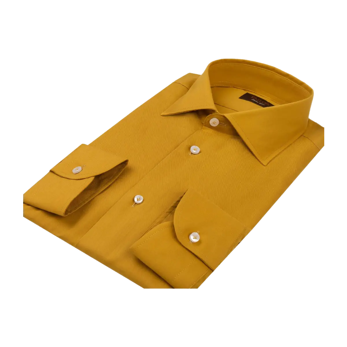 Camicia Ocra in Flanella di Cotone