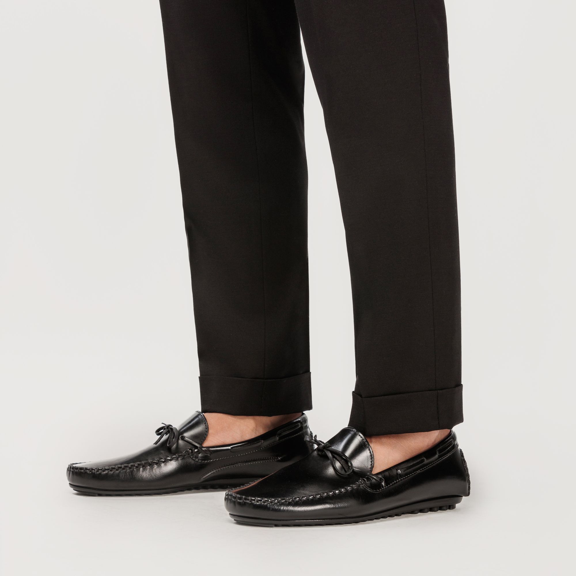 Mocassino Car Shoe Pelle Uomo Nero