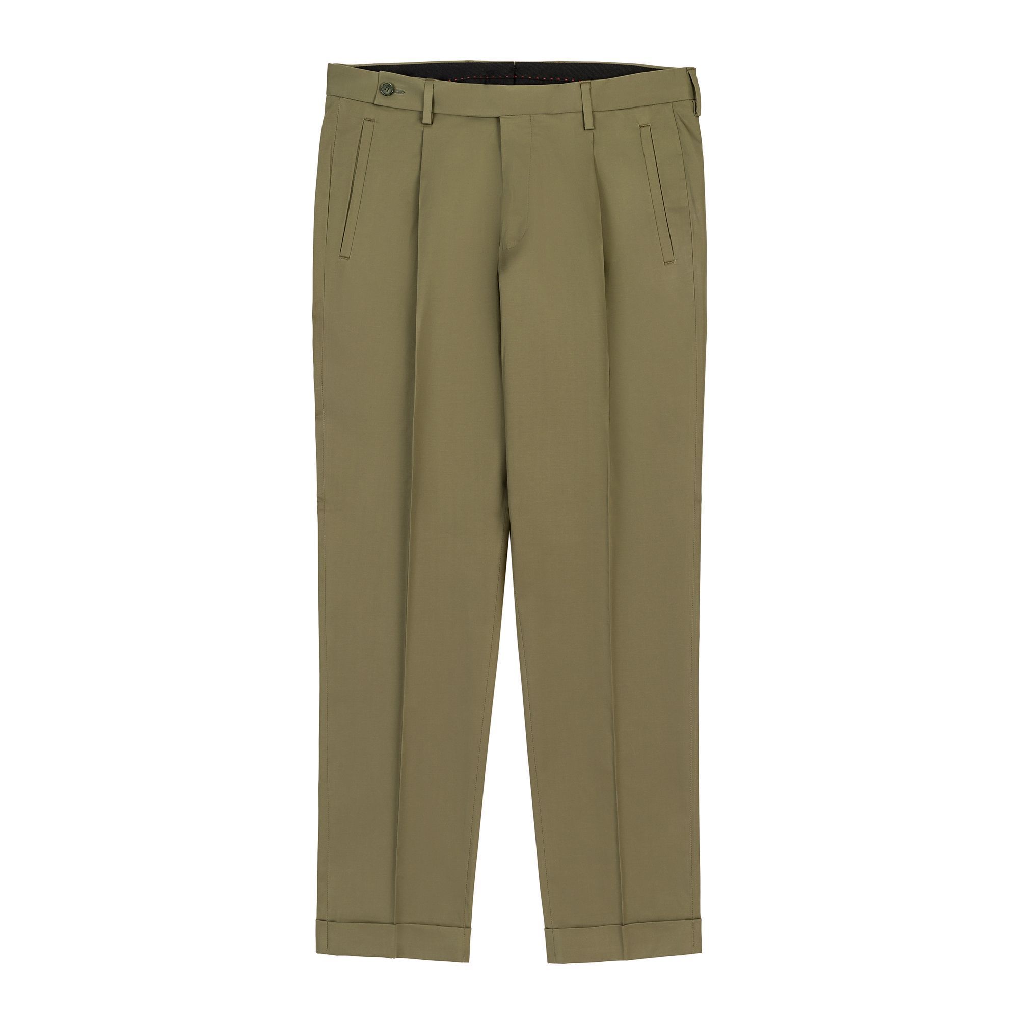 Pantalone Verdi in Misto Cotone Elio Evan