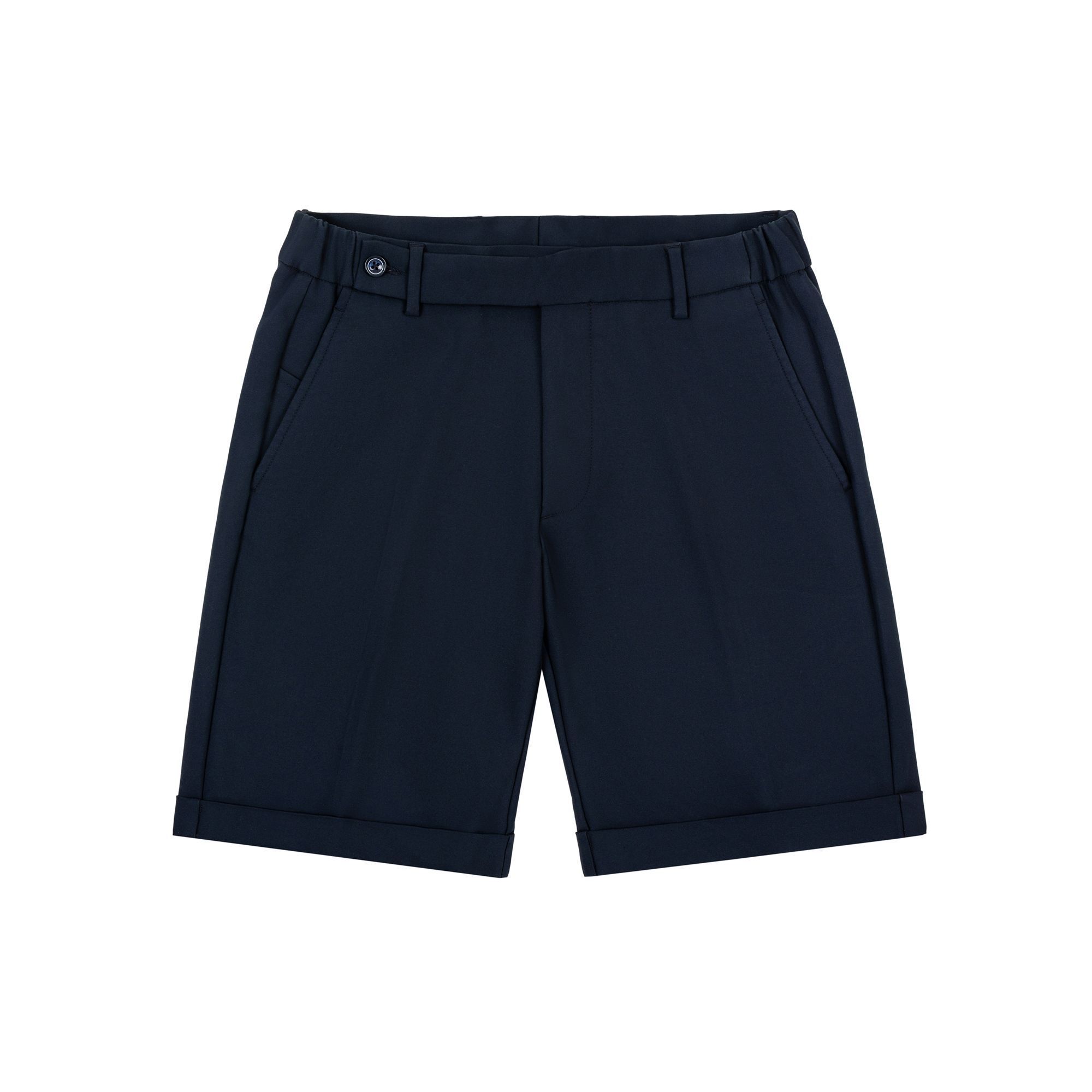Pantaloncini Blu Scuro Elasticizzati