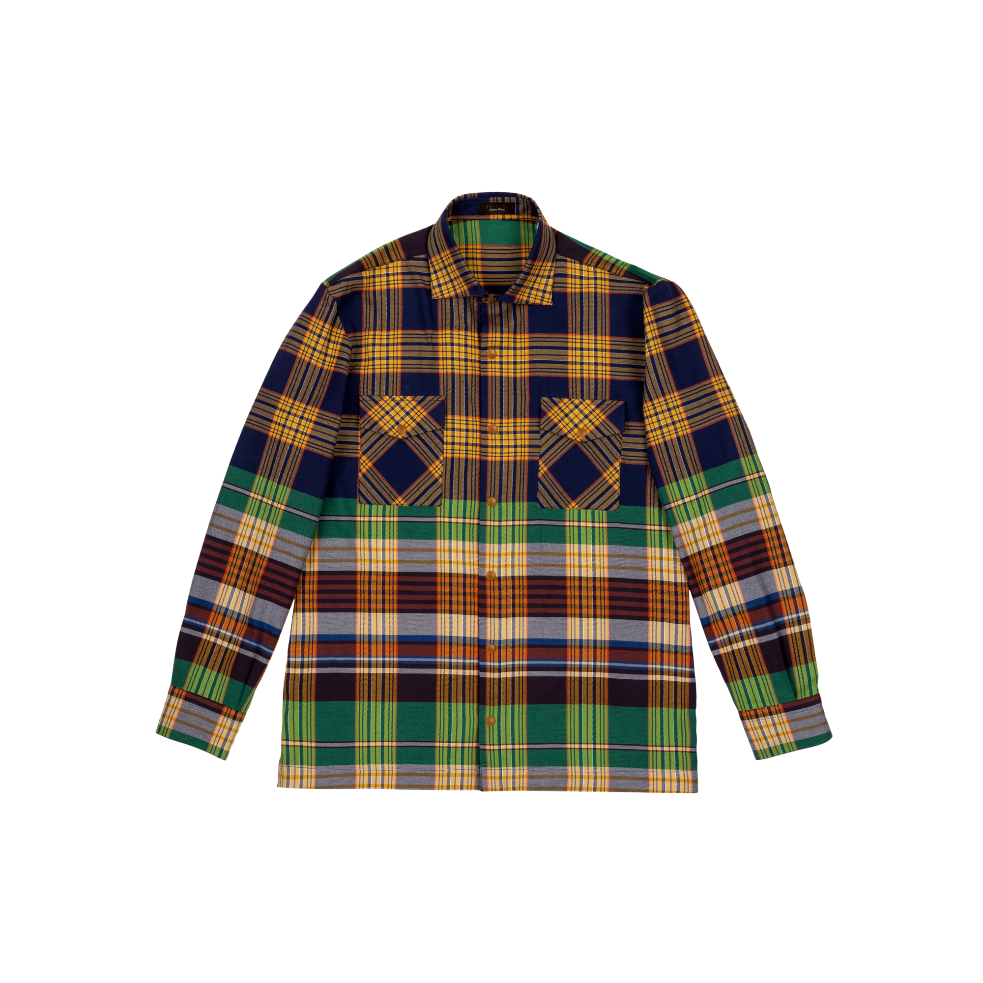 Motivo Tartan in Evoluzione Overshirt - Uomo