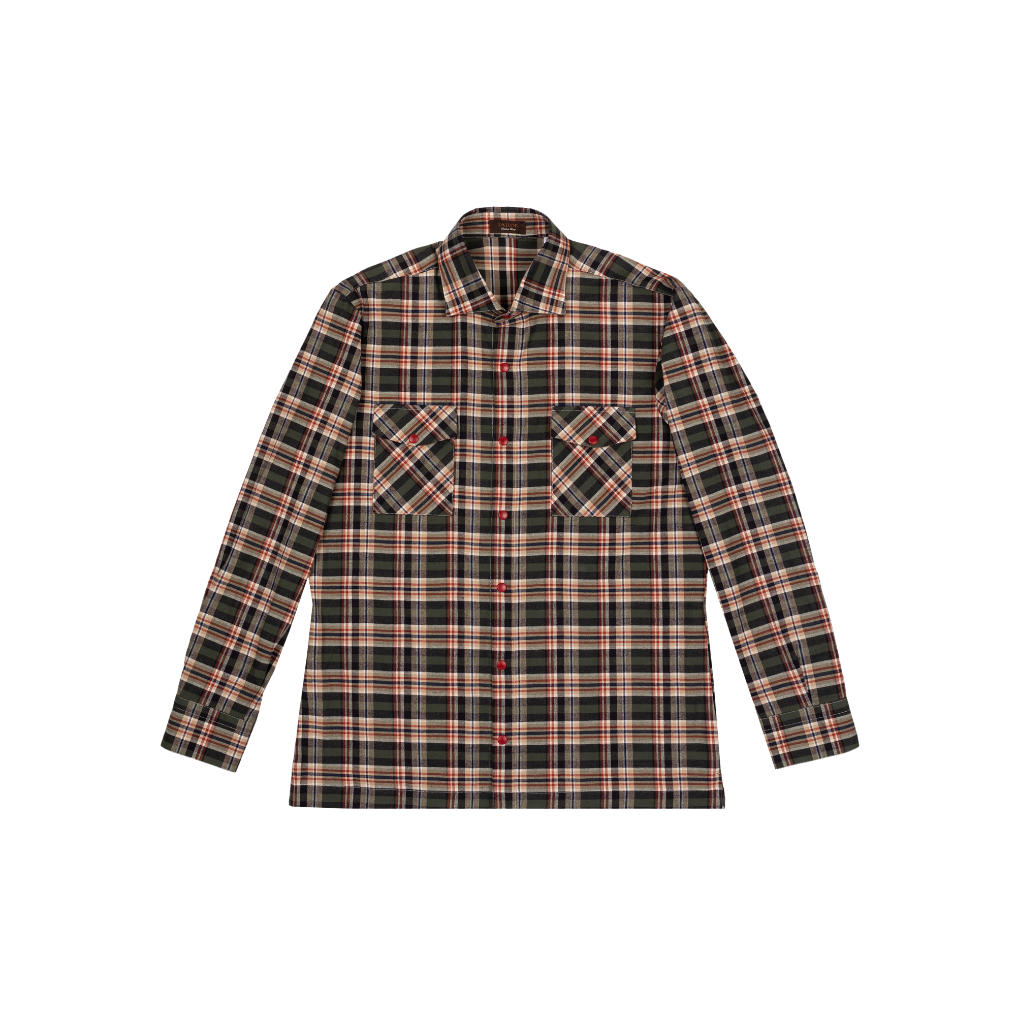 Tartan Verde Overshirt - Uomo