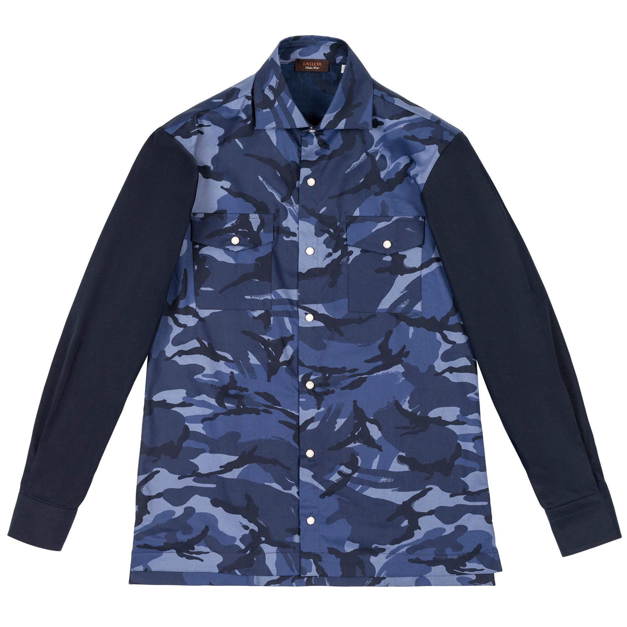 Overshirt Camo Blu