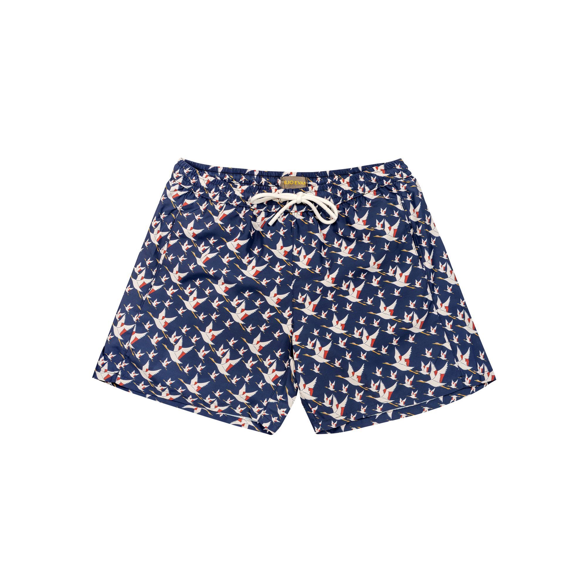 Boxer Mare Uomo – Blu con Stampa Gabbiani