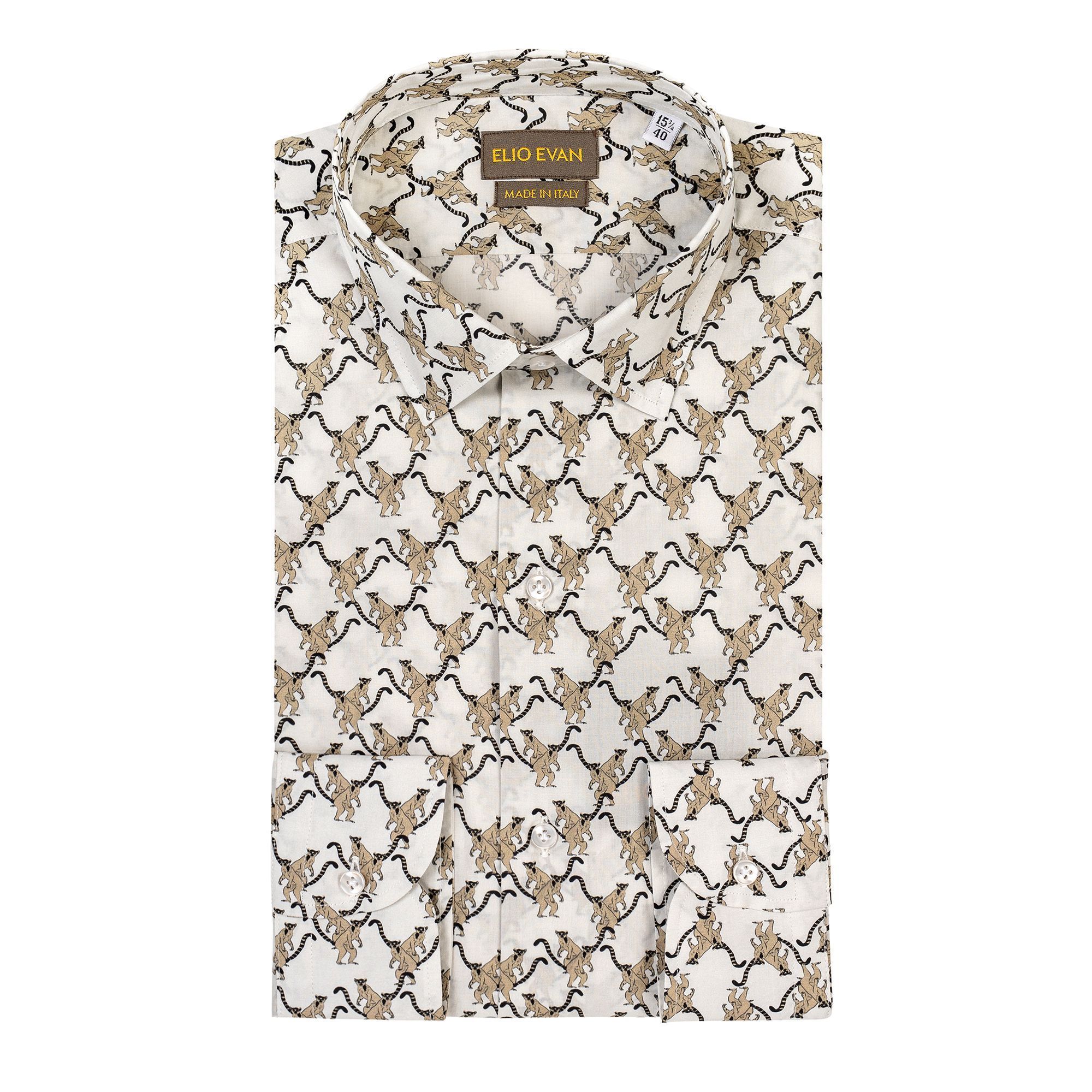 Tailor Italian Wear Camicia Uomo Fantasia Animali Eccellenza della Moda Italiana
