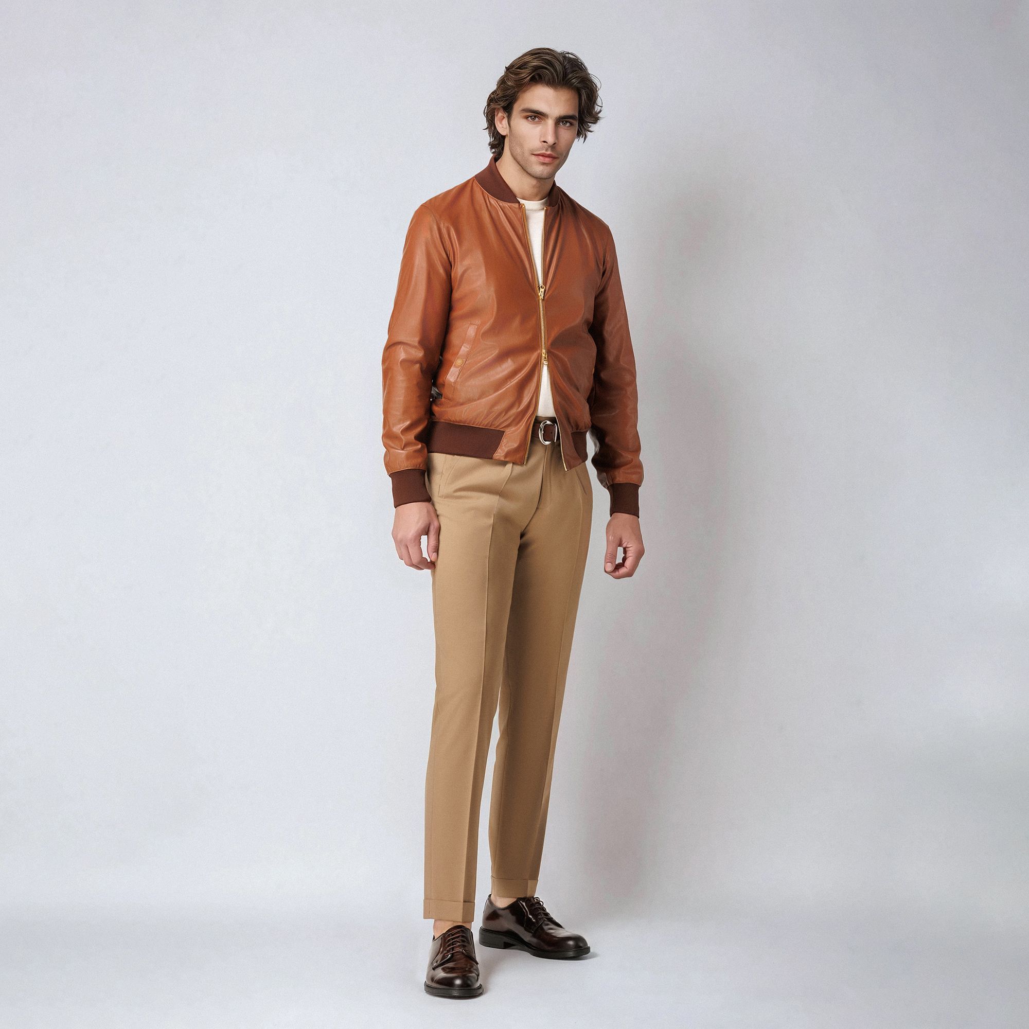 Bomber Marrone Cognac