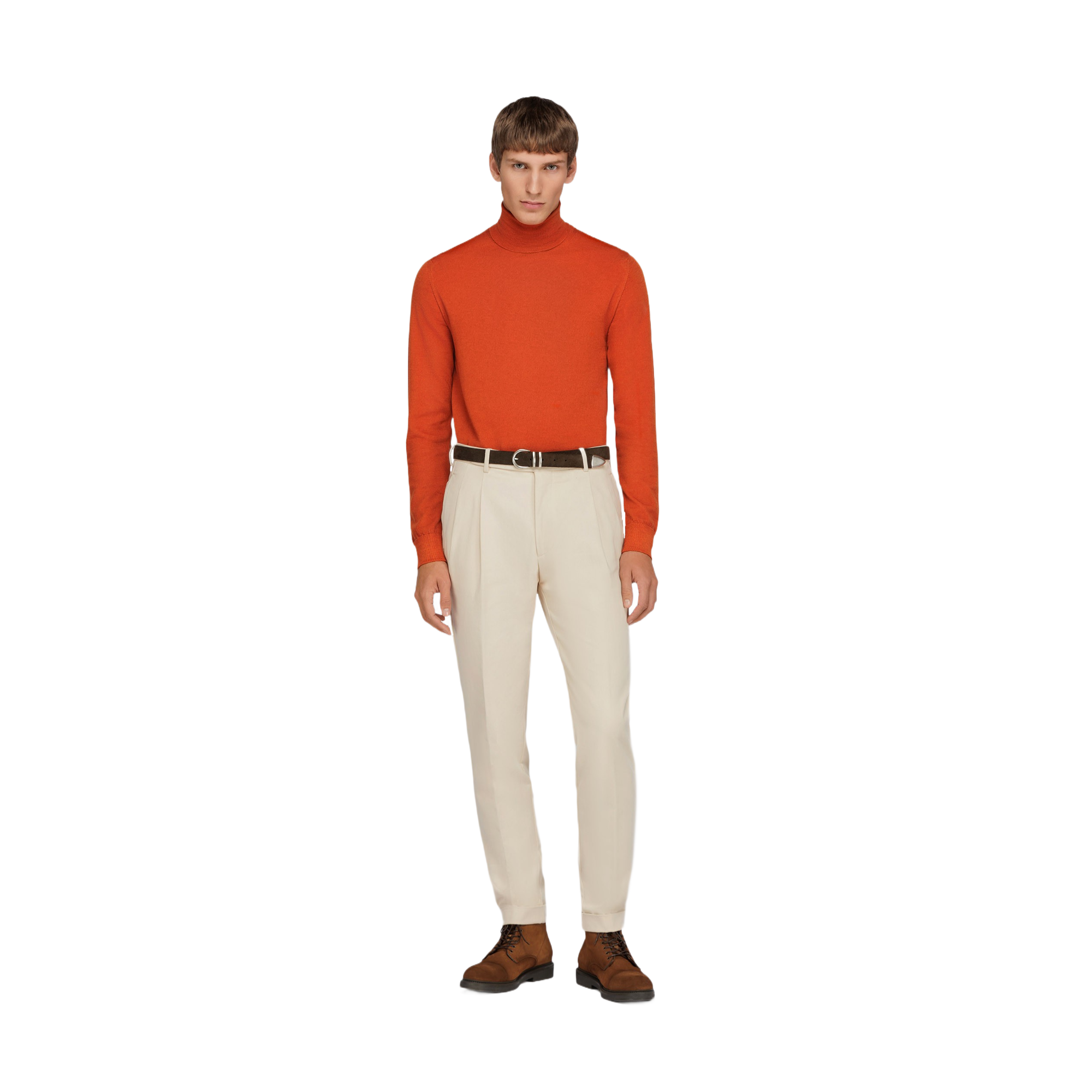 Maglione Girocollo Arancione