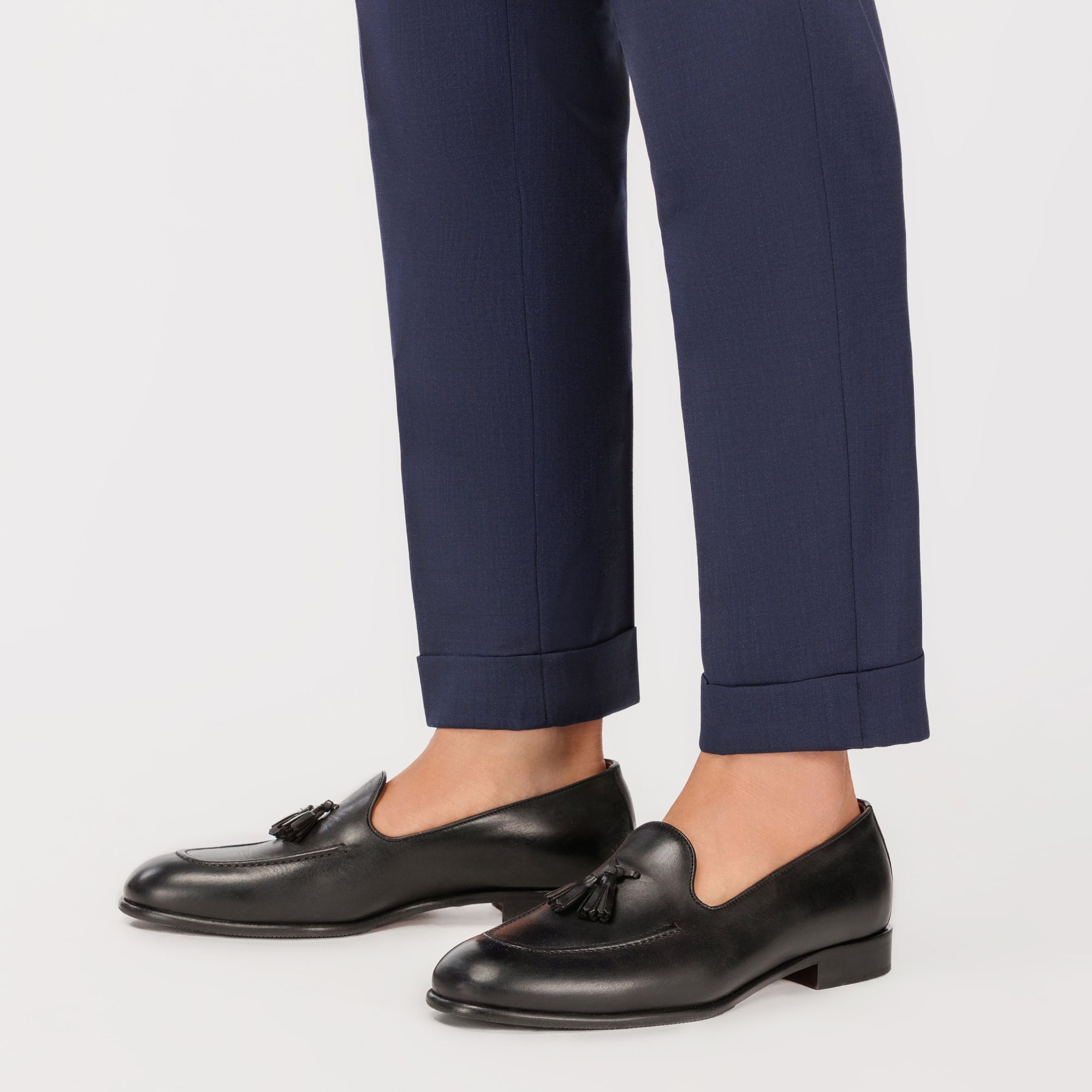 Mocassino Tassel Uomo Nero