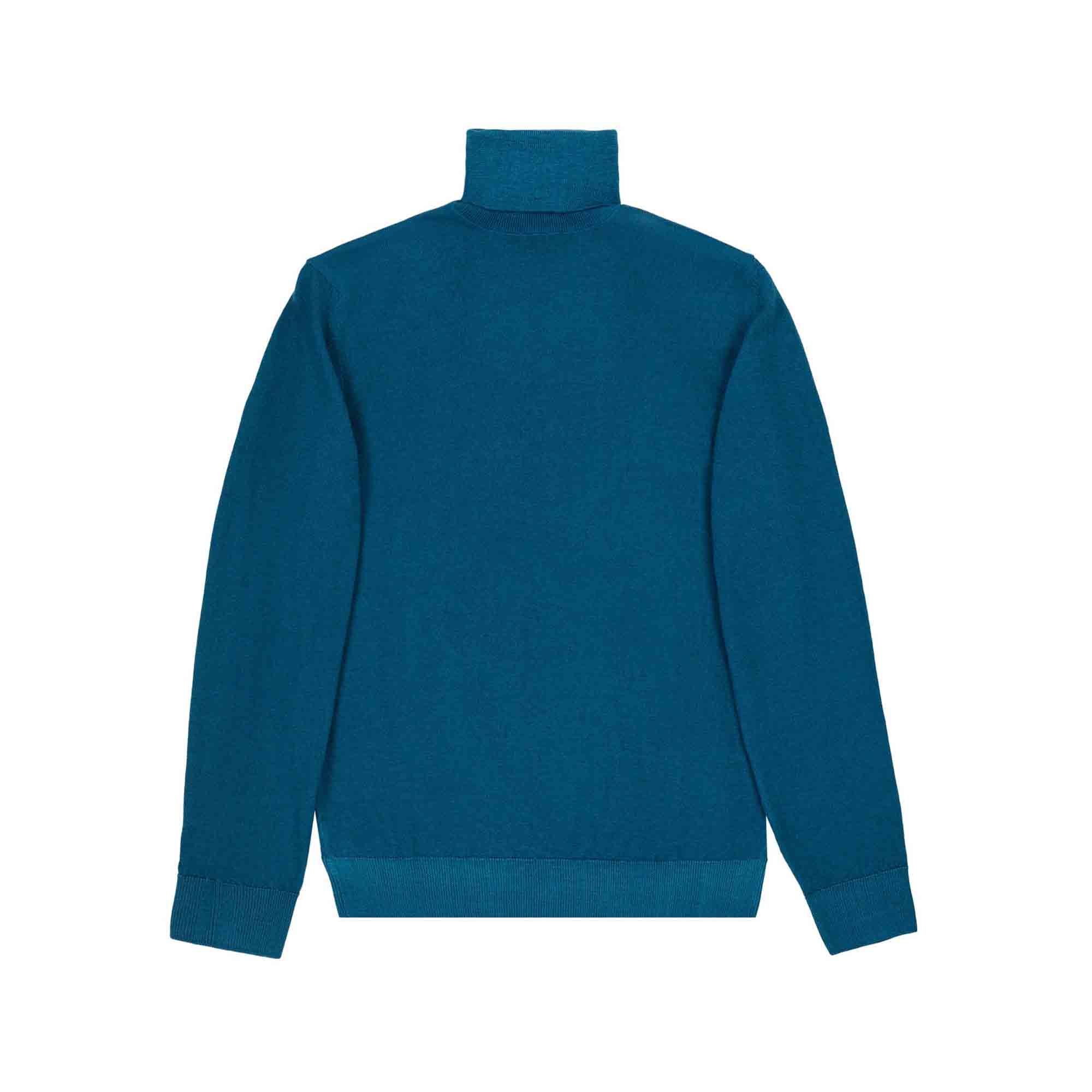 Maglione Dolcevita Lana Turchese