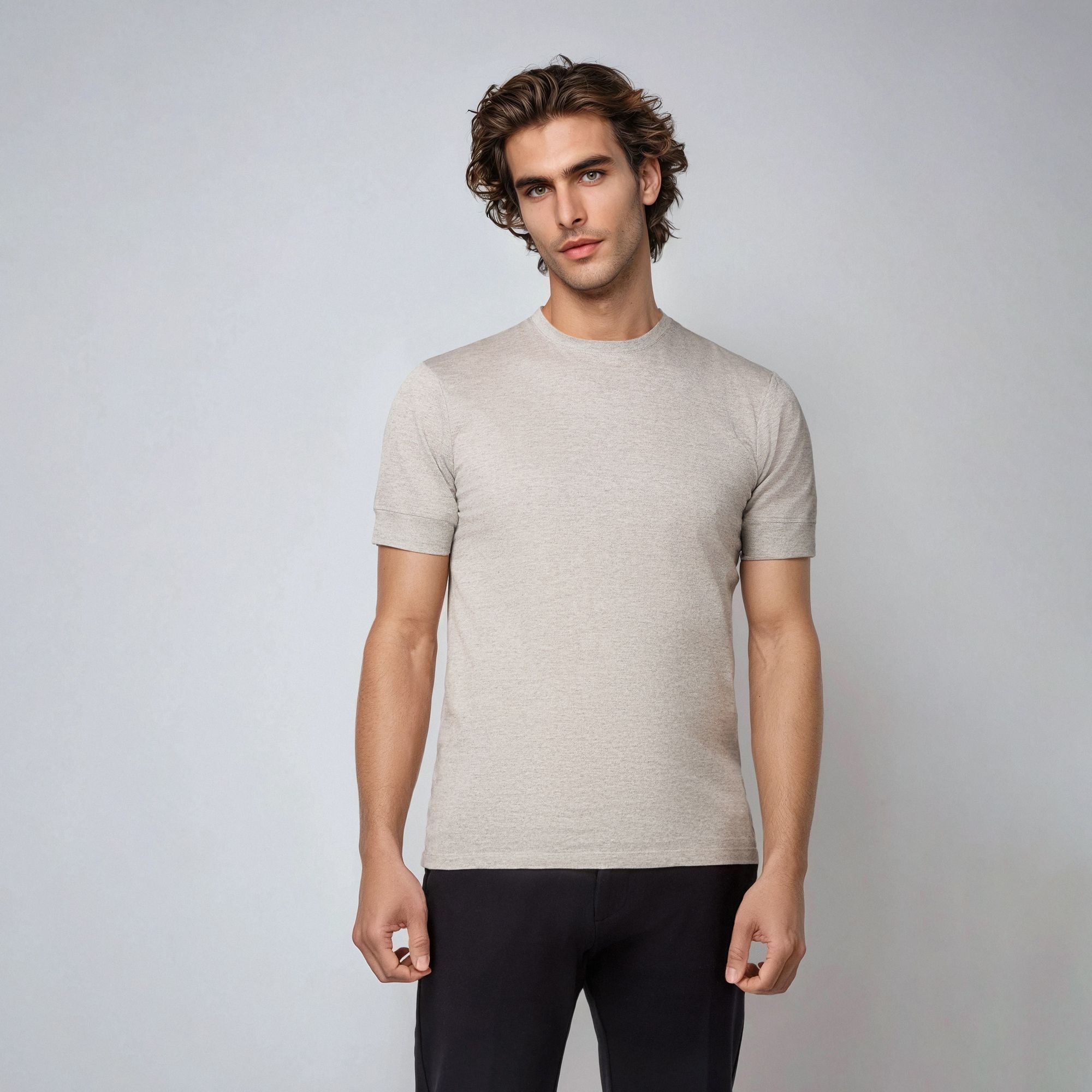 Beige Melange T-shirt