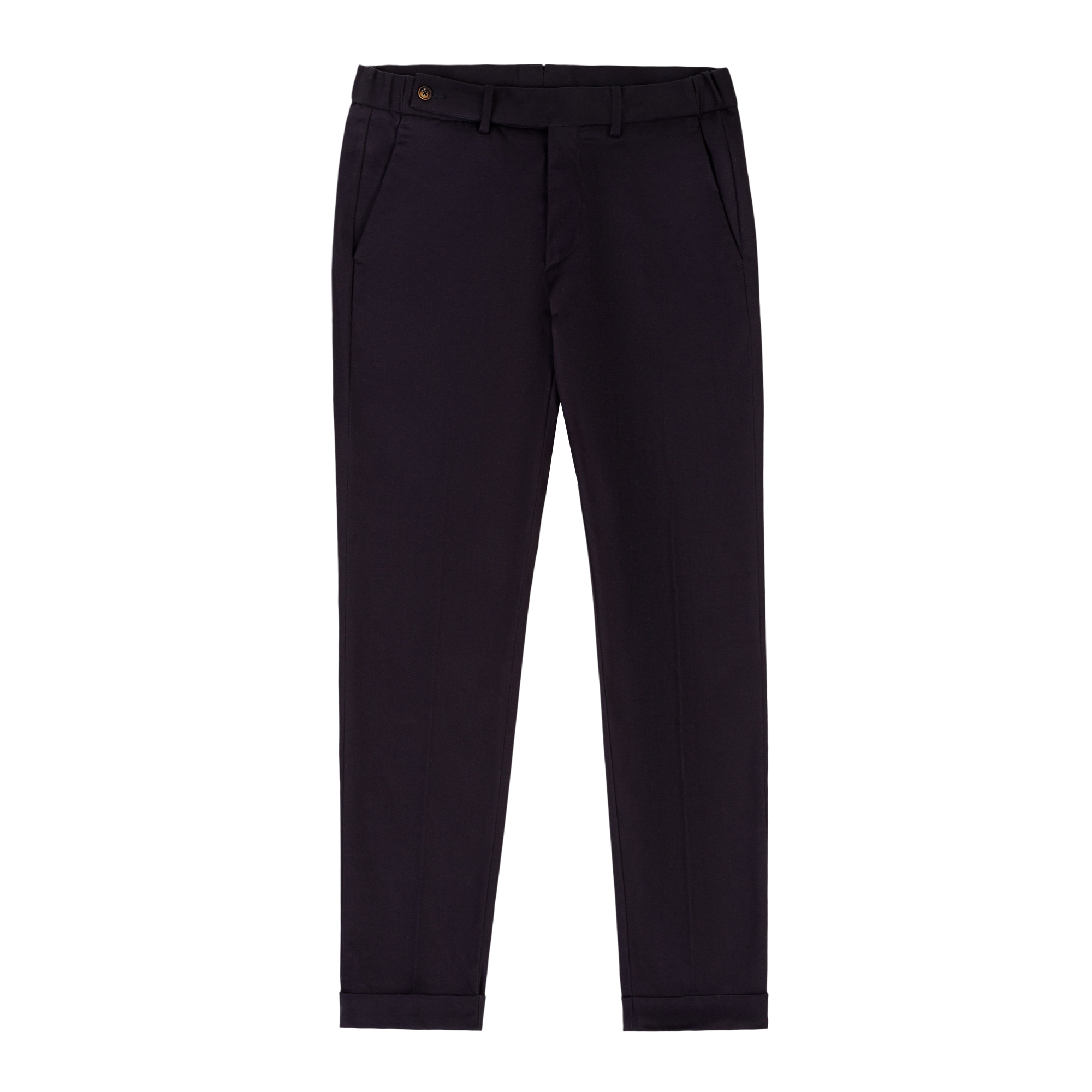 Pantalone chino blu elasticizzato