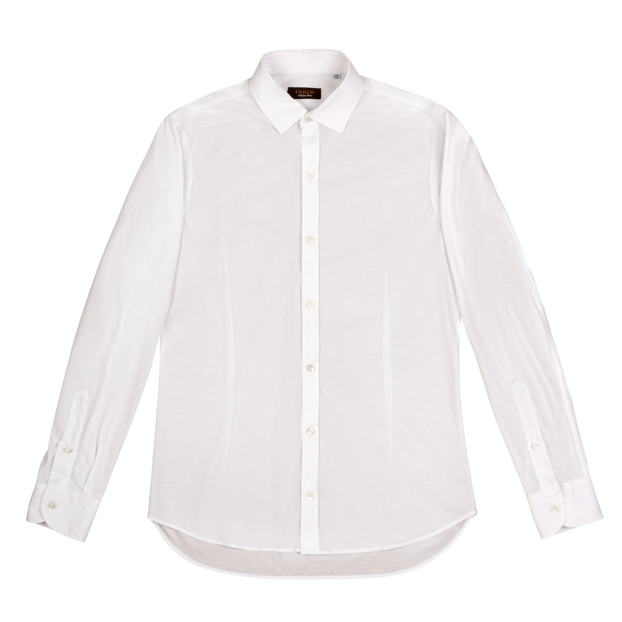 Camicia oxford in maglia di cotone bianco