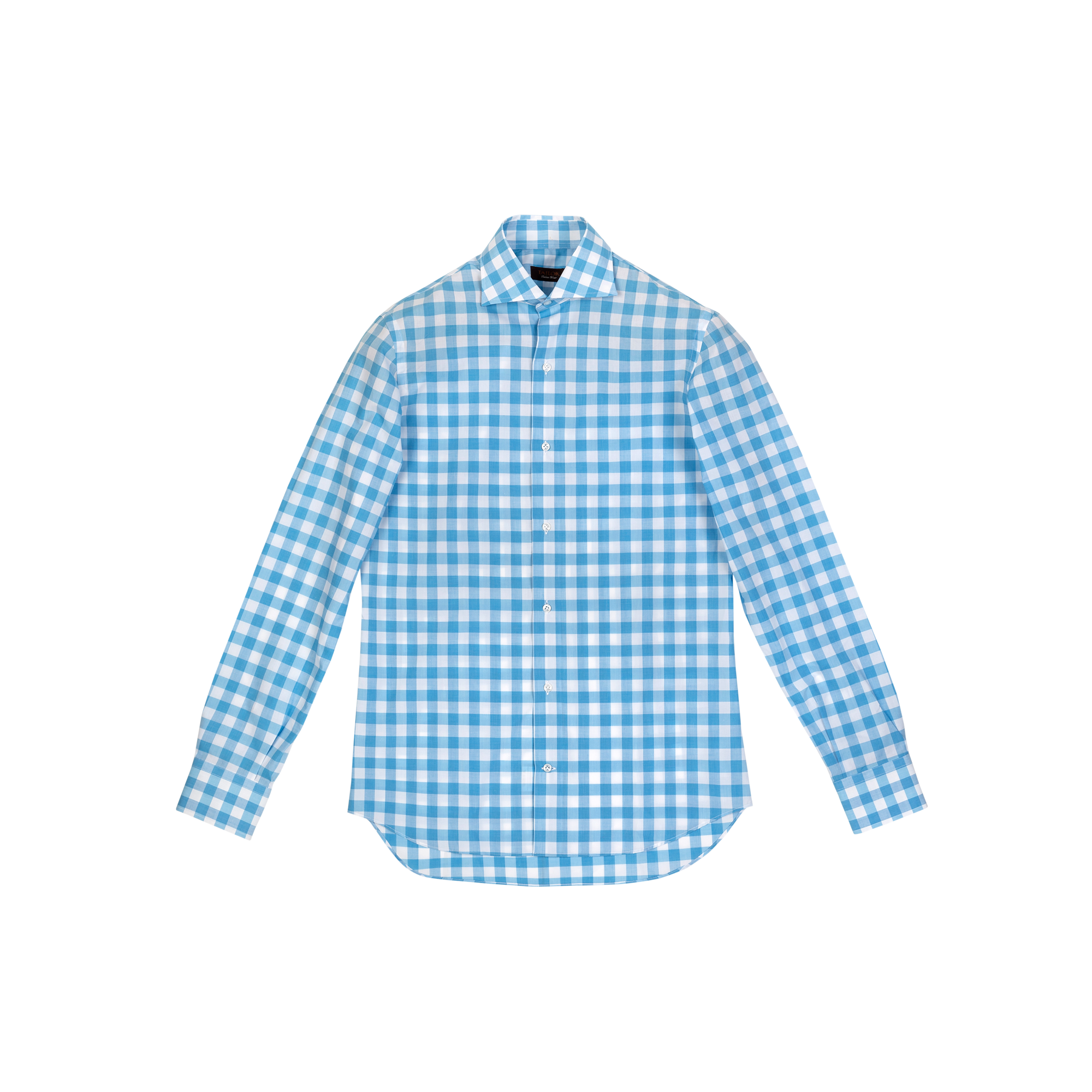 Camicia a quadri grandi azzura