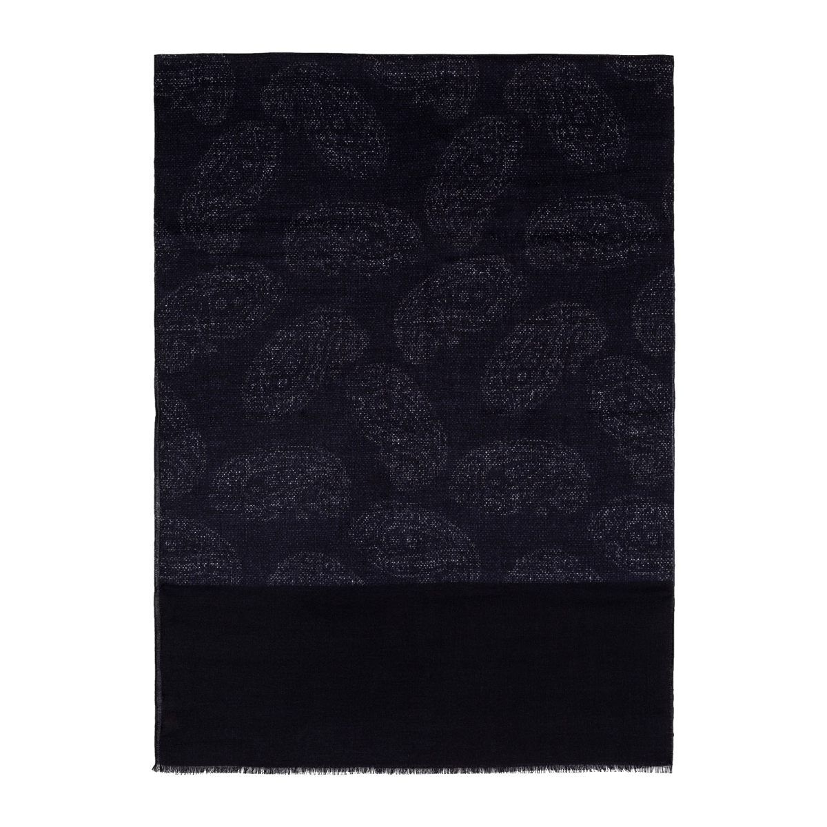 Sciarpa Foulard Blu Stampata
