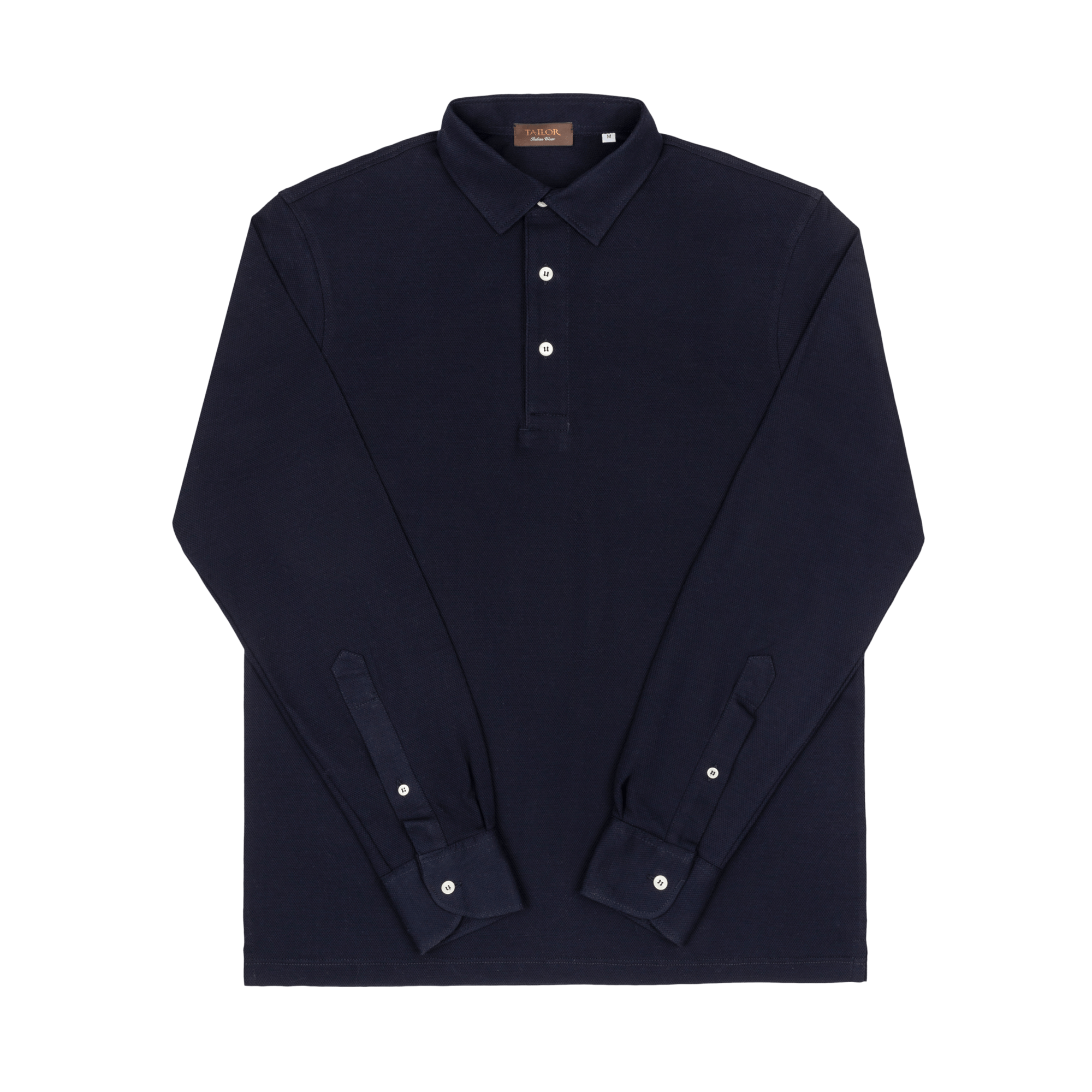 POLO MANICA LUNGA BLU