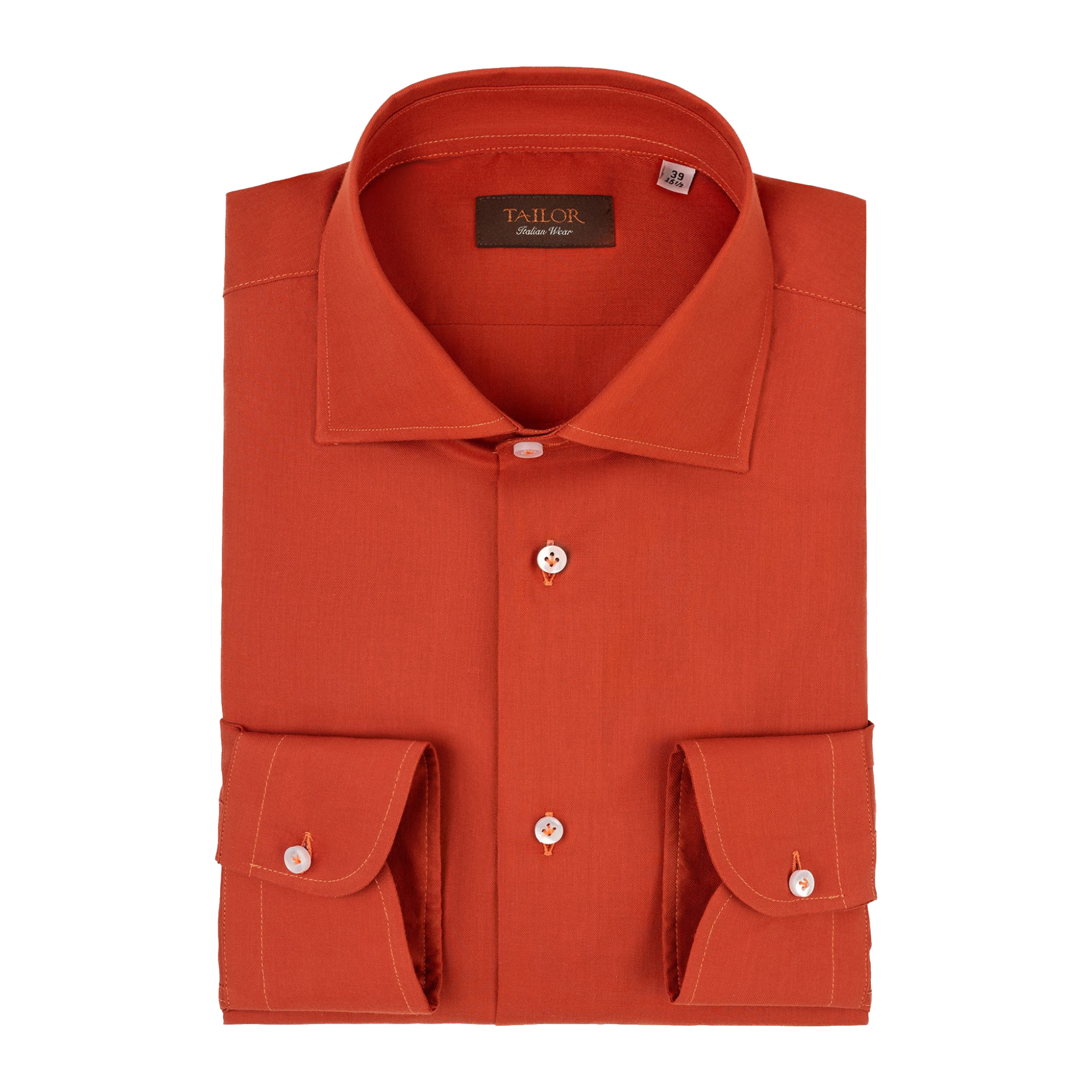 Camicia Mattone in Flanella di Cotone