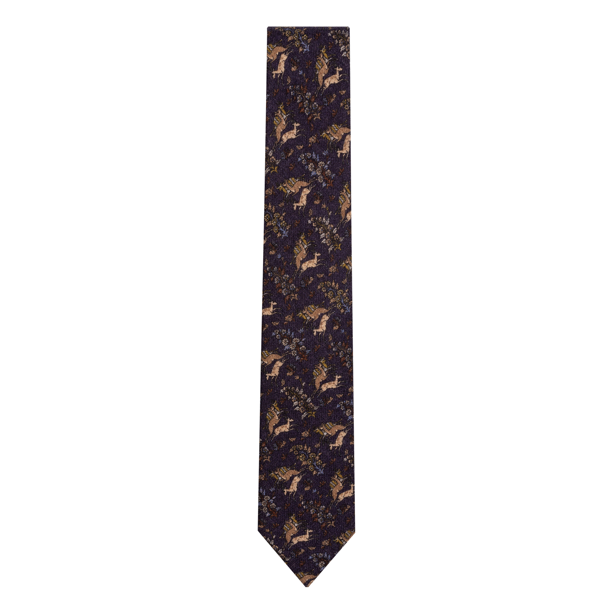 Cravatta Stampa Cervo Blu 