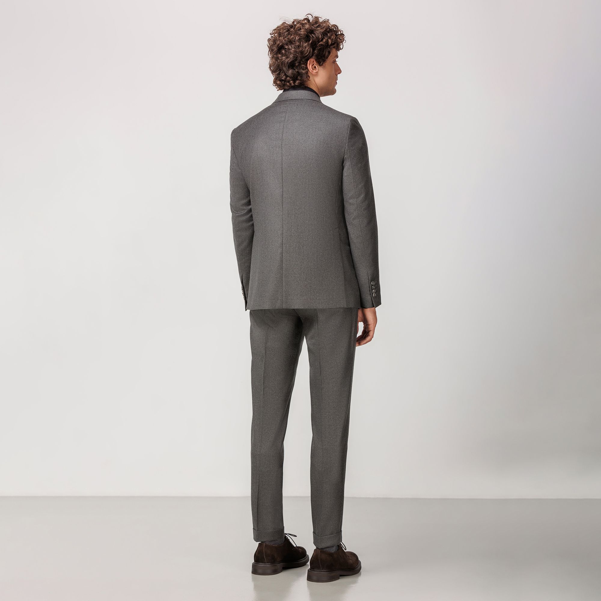 Blazer Sartoriale In Flanella Di Lana