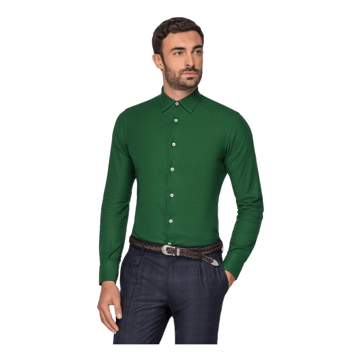 Camicia in Maglia Verde