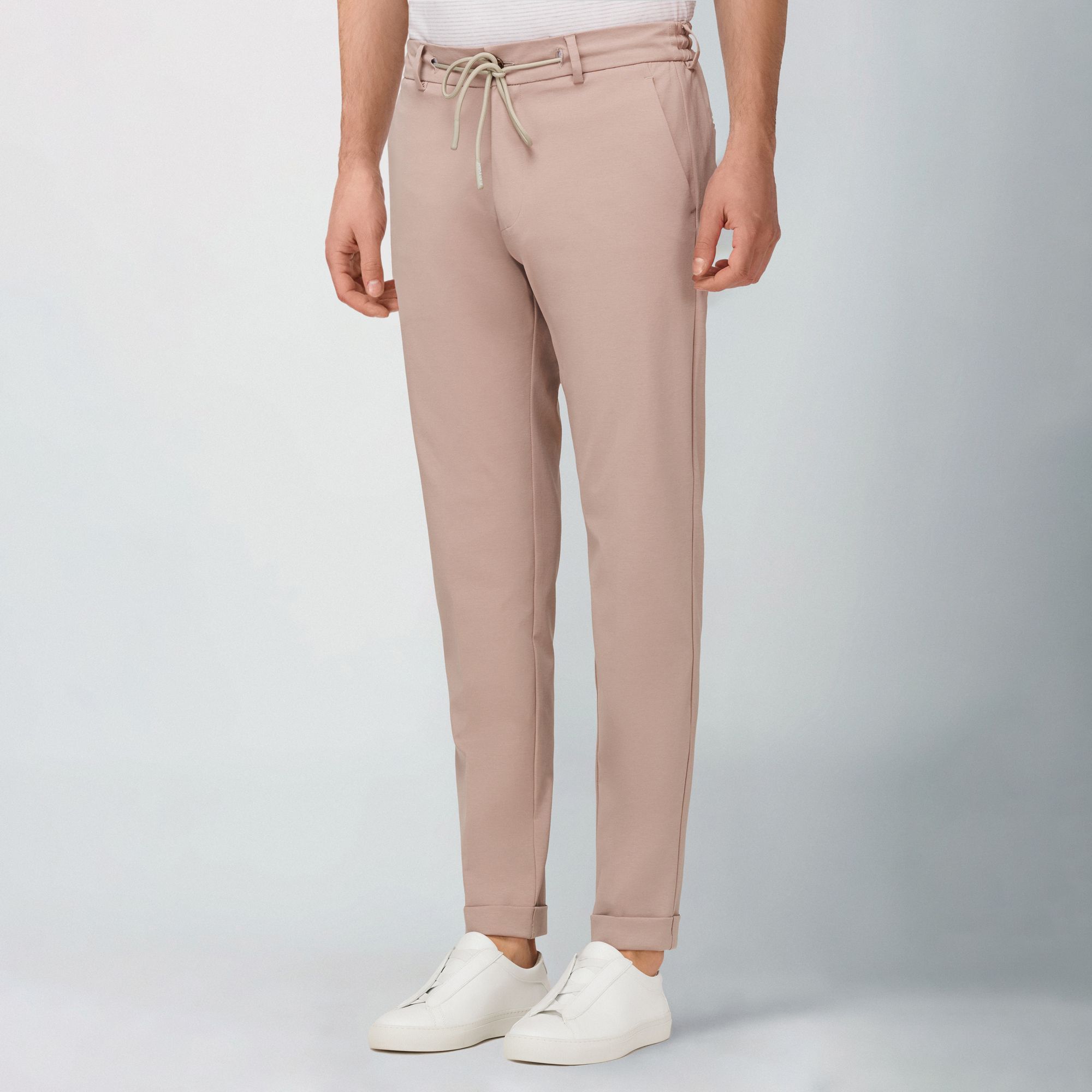 Joggers Sartoriali Uomo Beige Chiaro