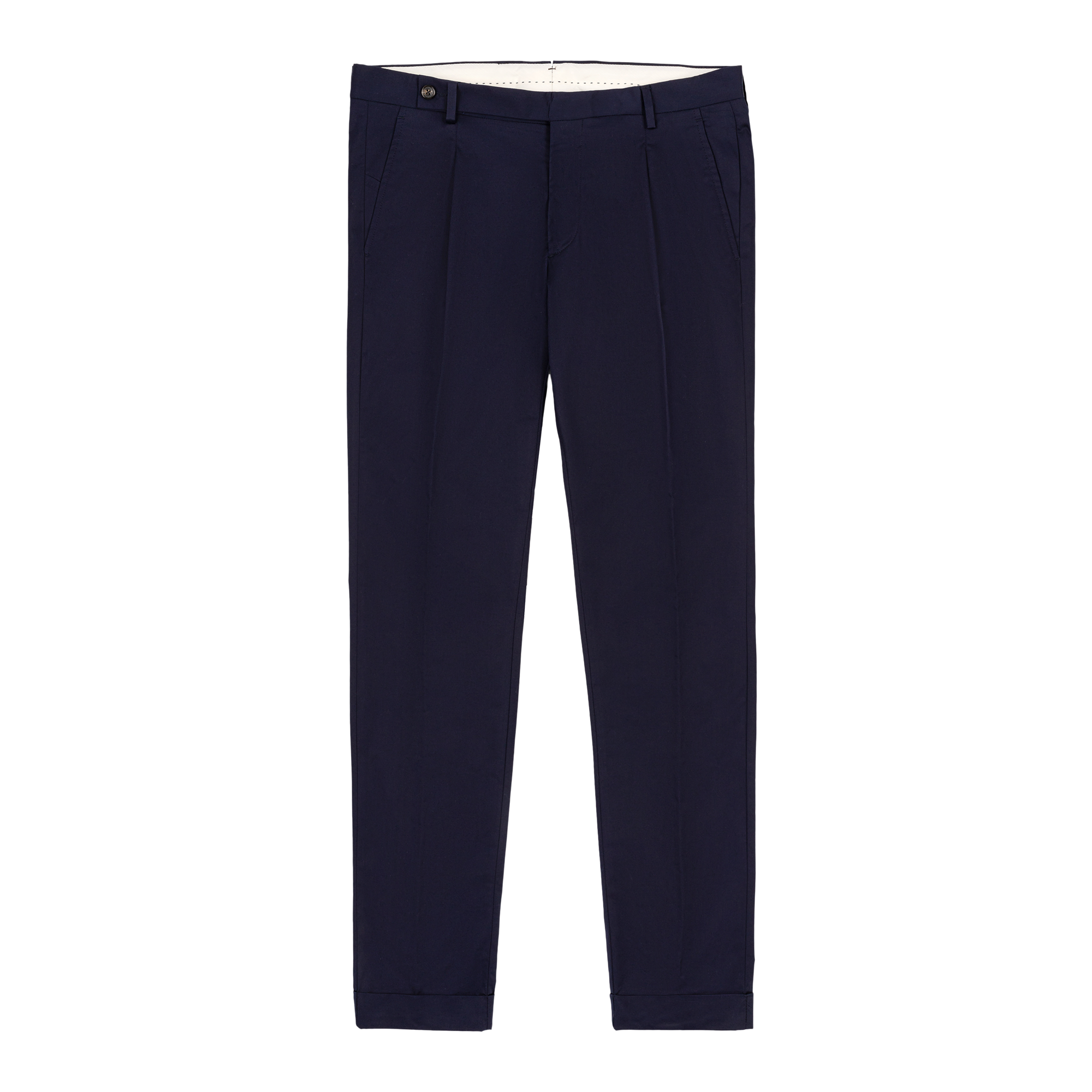 Pantalone cotone elasticizzato blu