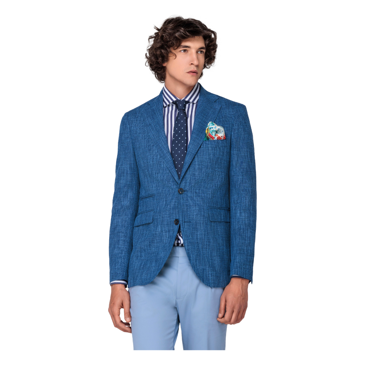 Giacca sartoriale blu royale