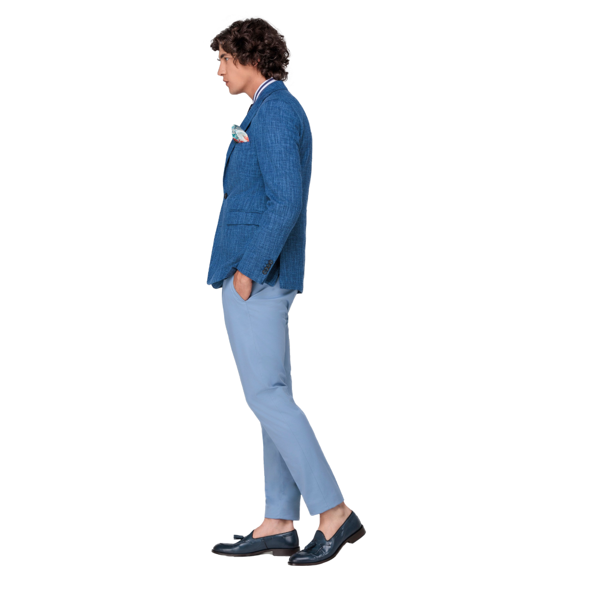 Giacca sartoriale blu royale