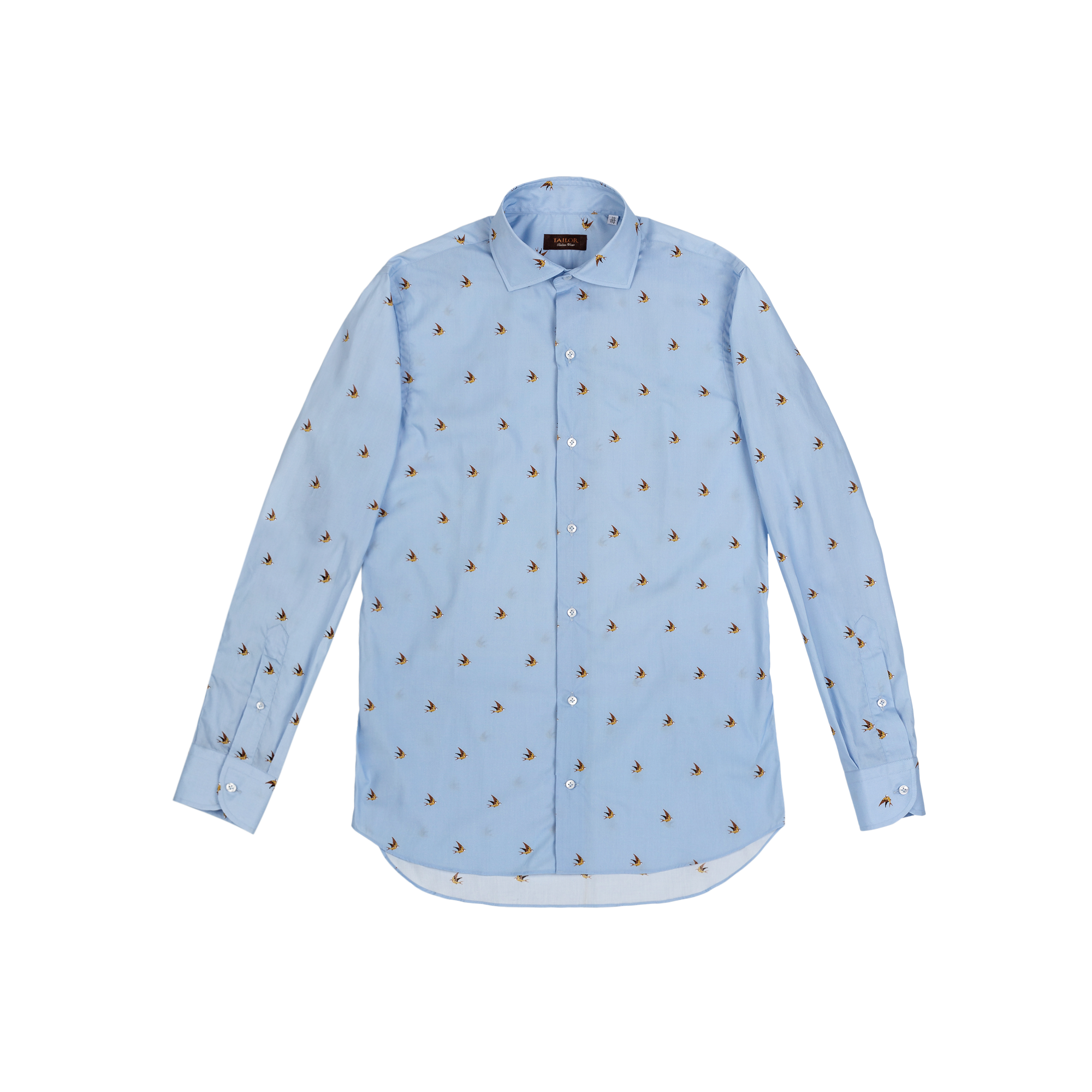 Camicia azzura con motivo