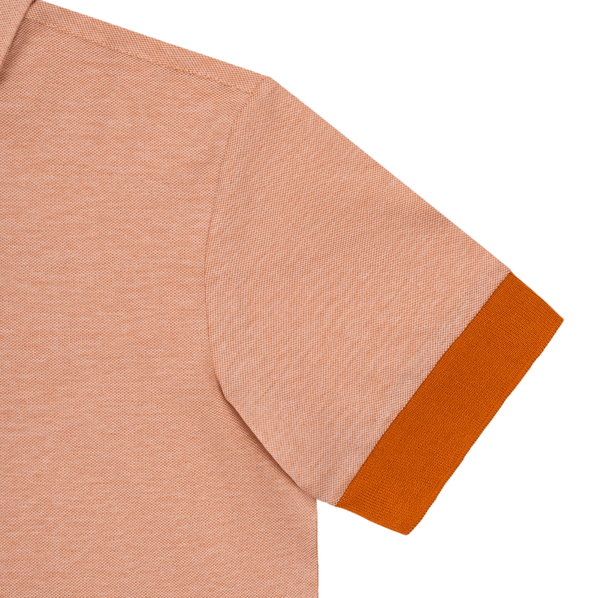 Polo con collo a camicia arrancione 