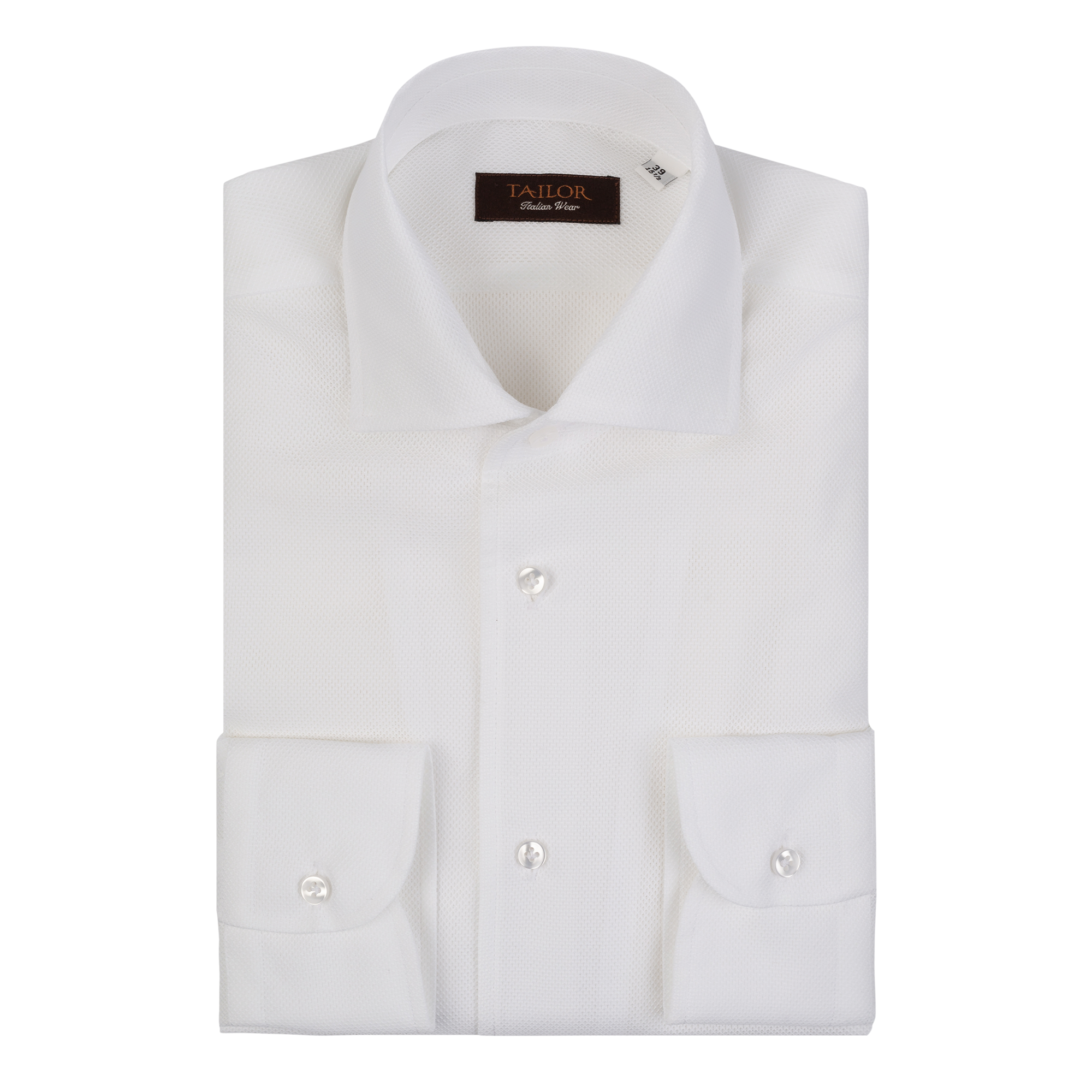 Camicia giro inglese bianca con paramontura 