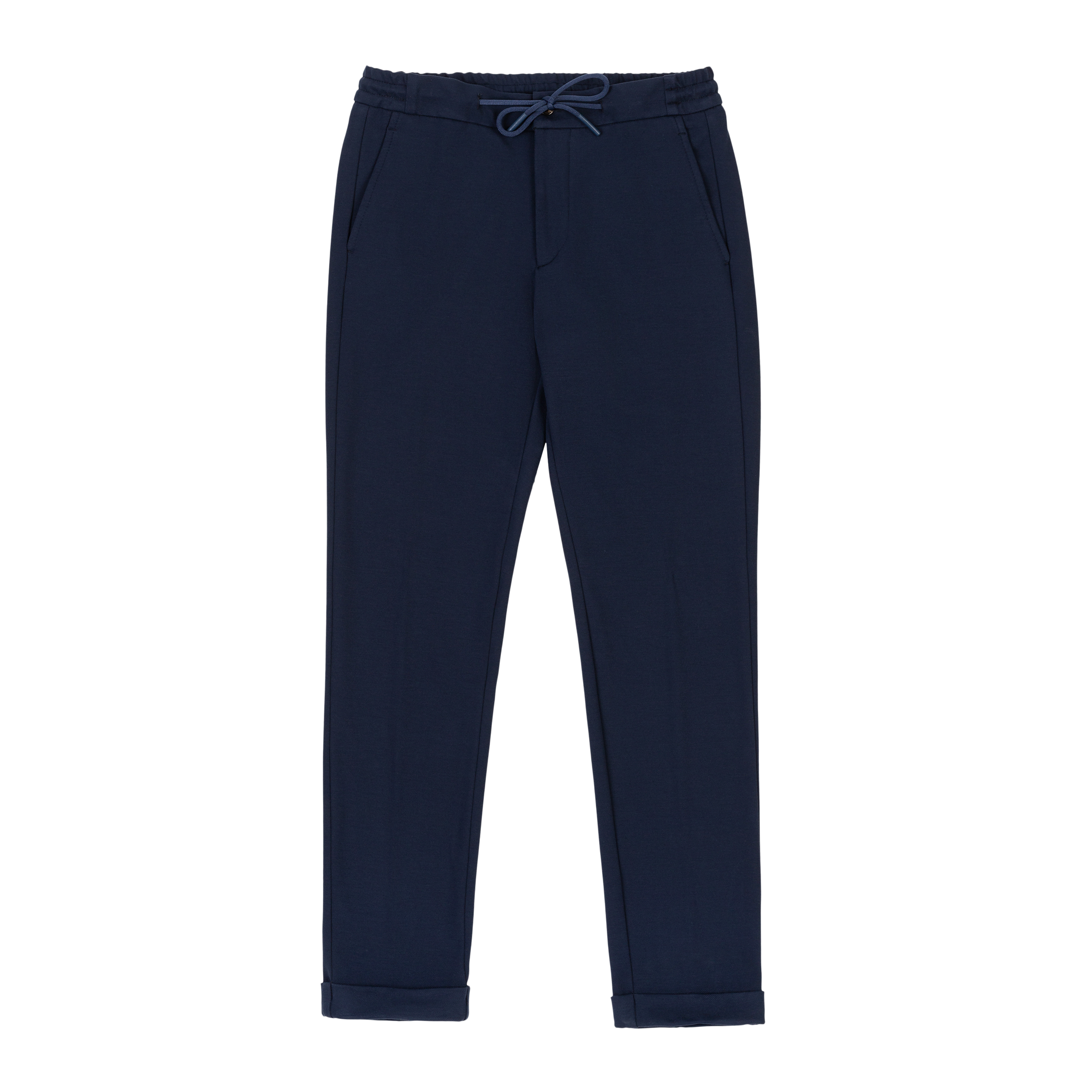 Pantalone con vita elasticizzata blu