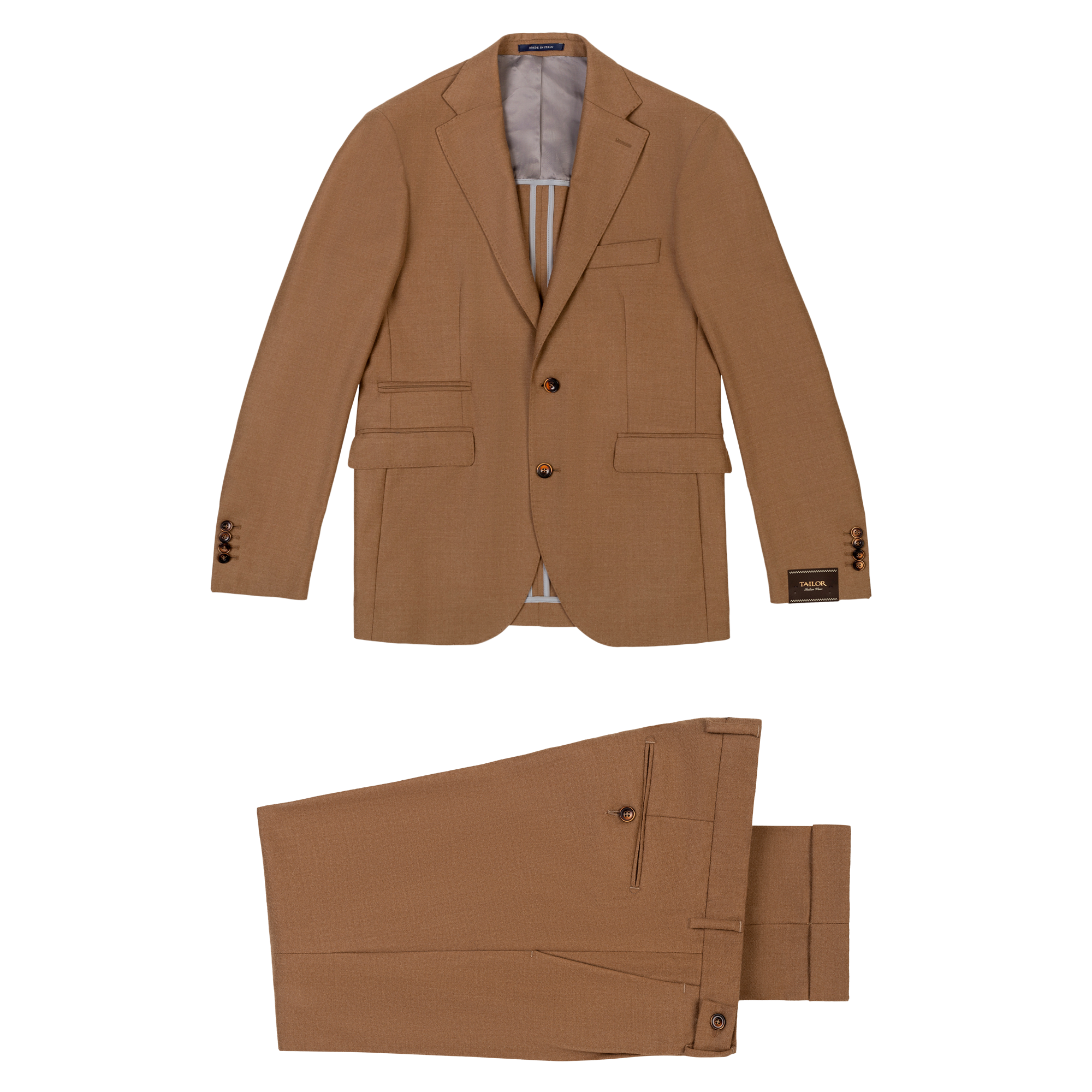 Completo uomo Jersely in cammello 