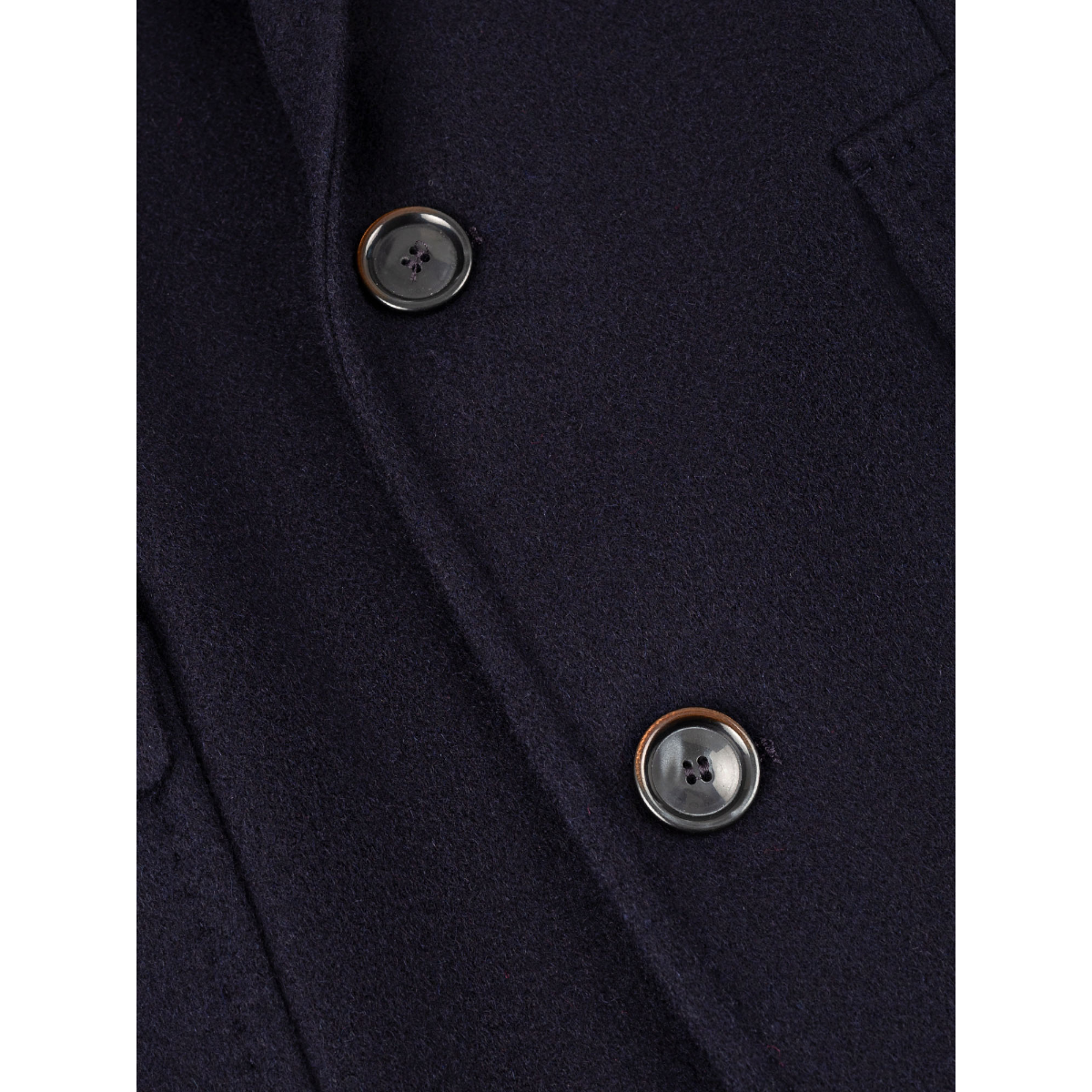 Cappotto Blu Uomo Lana