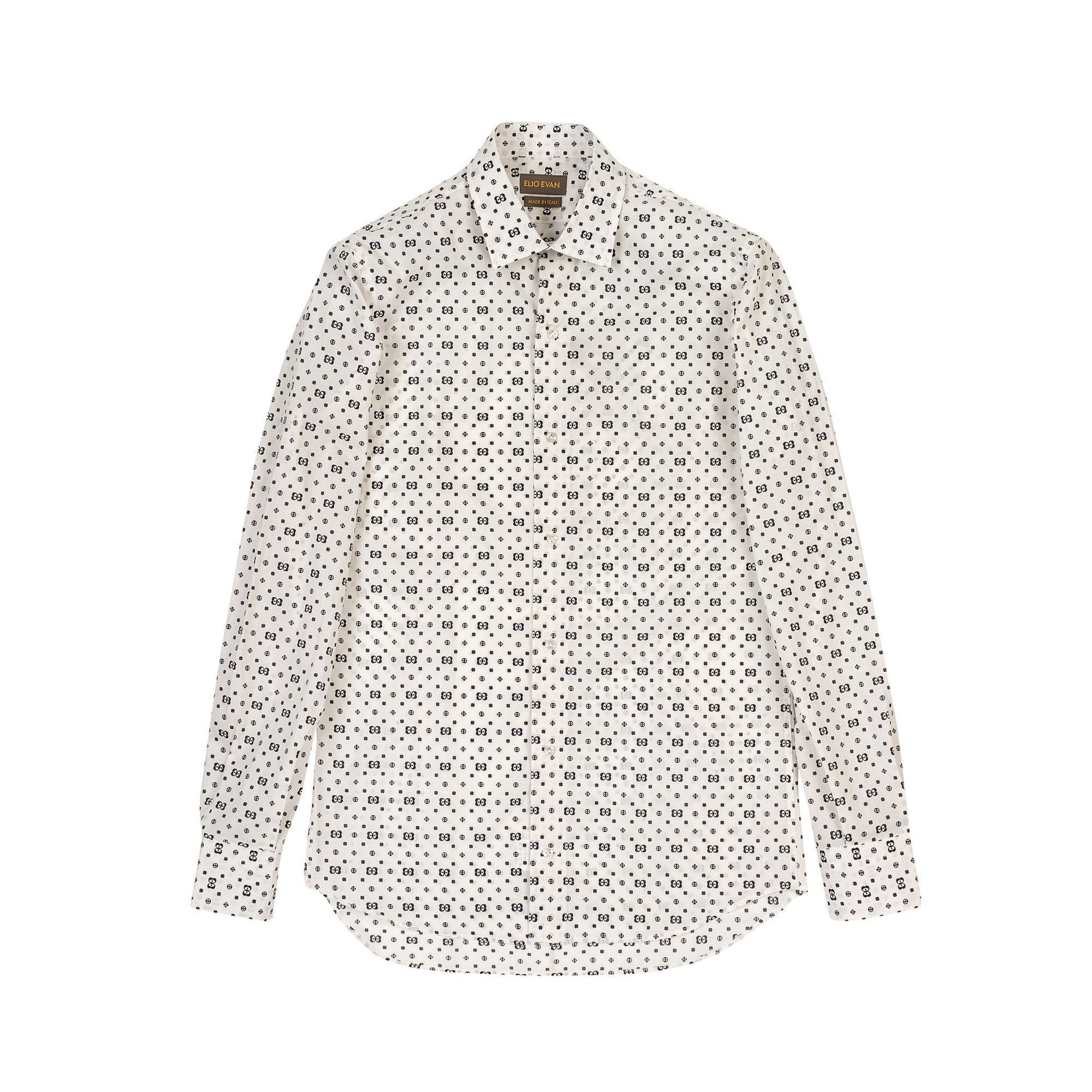 Camicia Con Fantasia Del Brand