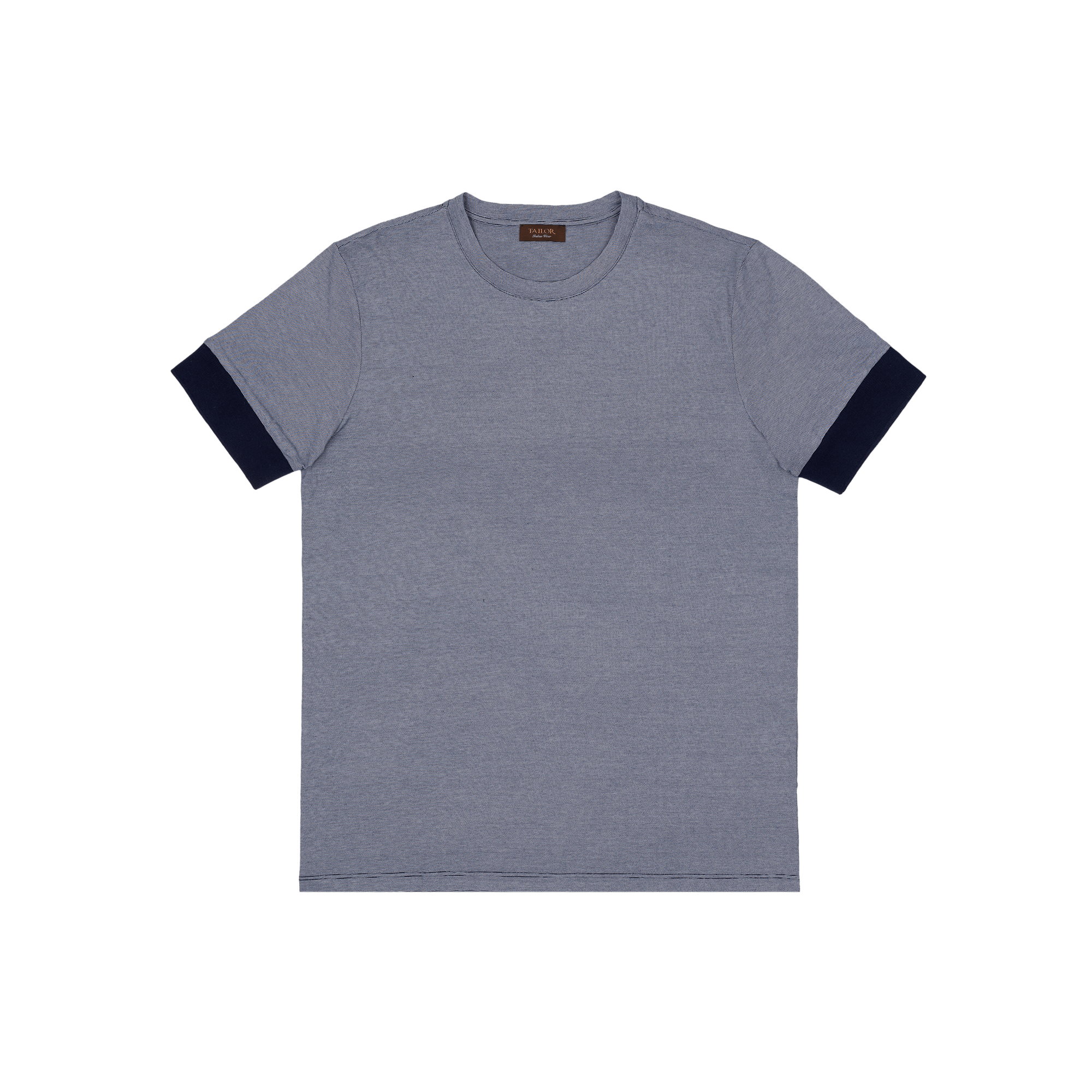 T-shirt a righe barrè blu 