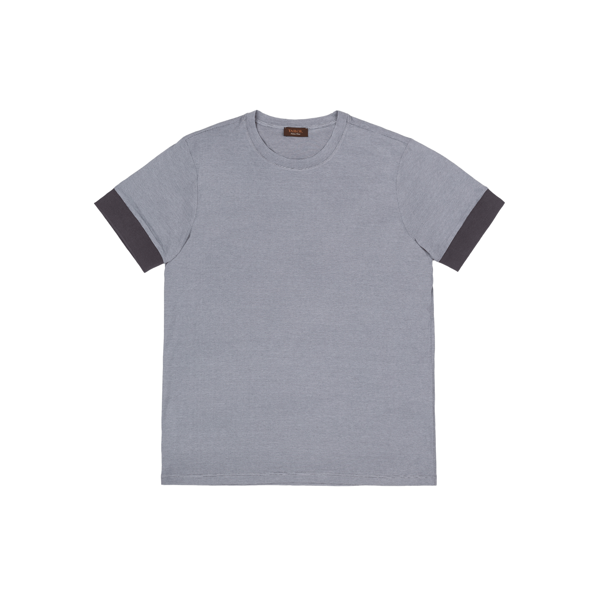 T-shirt a righe grigie da uomo