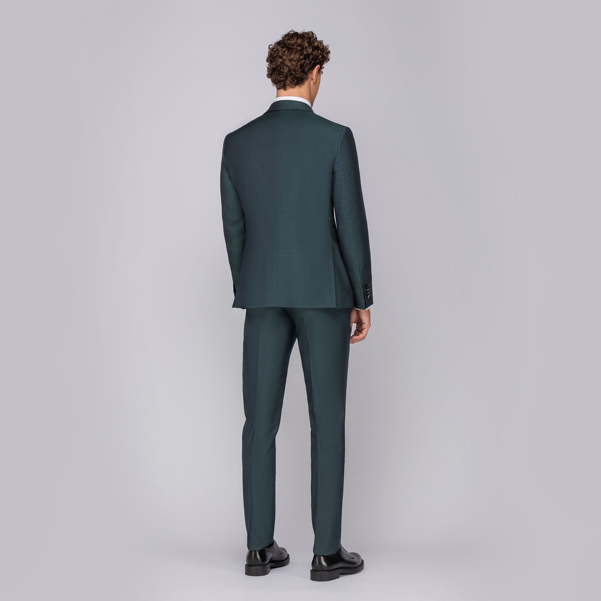 Abito con gilet verde