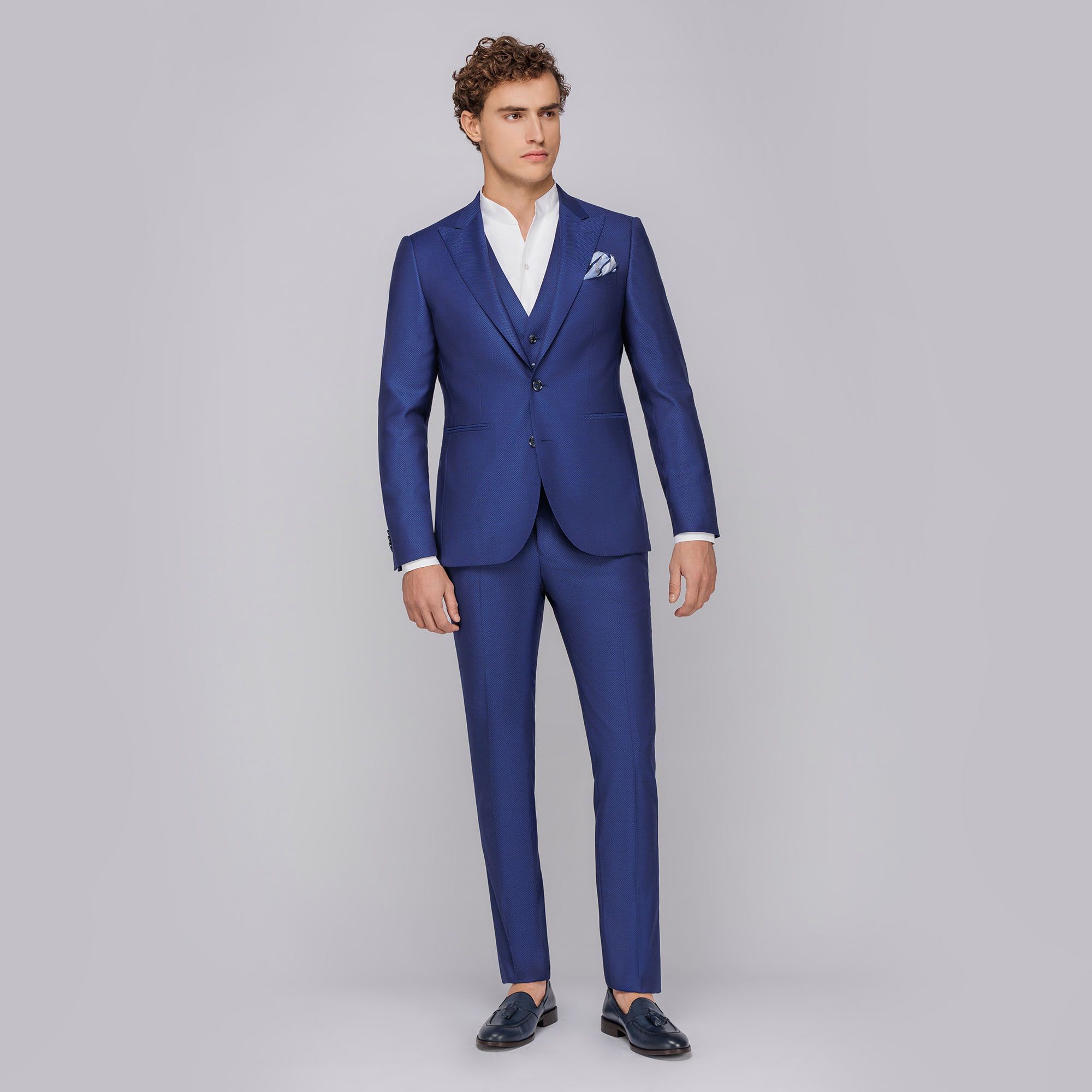 completo uomo blu royal