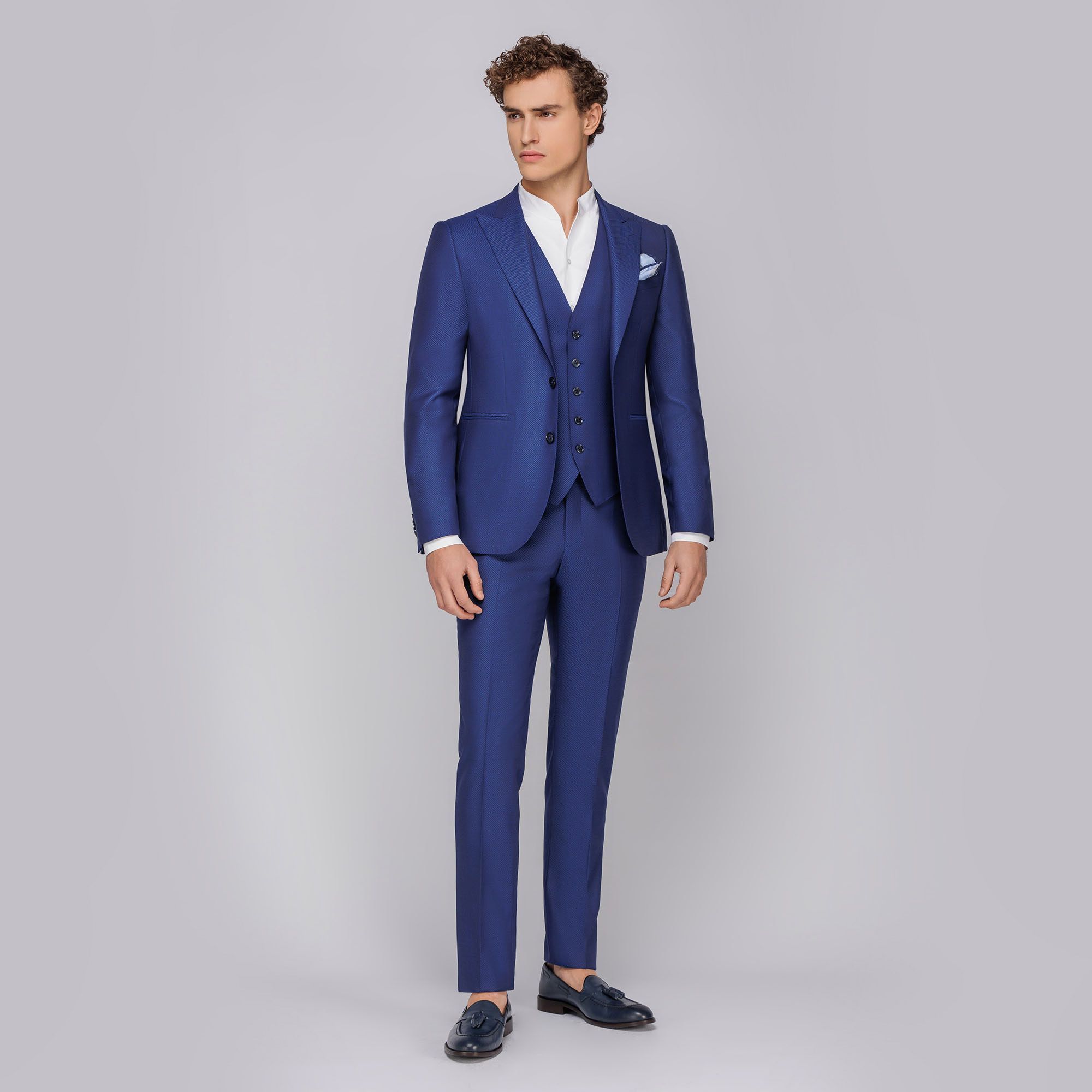 completo uomo blu royal