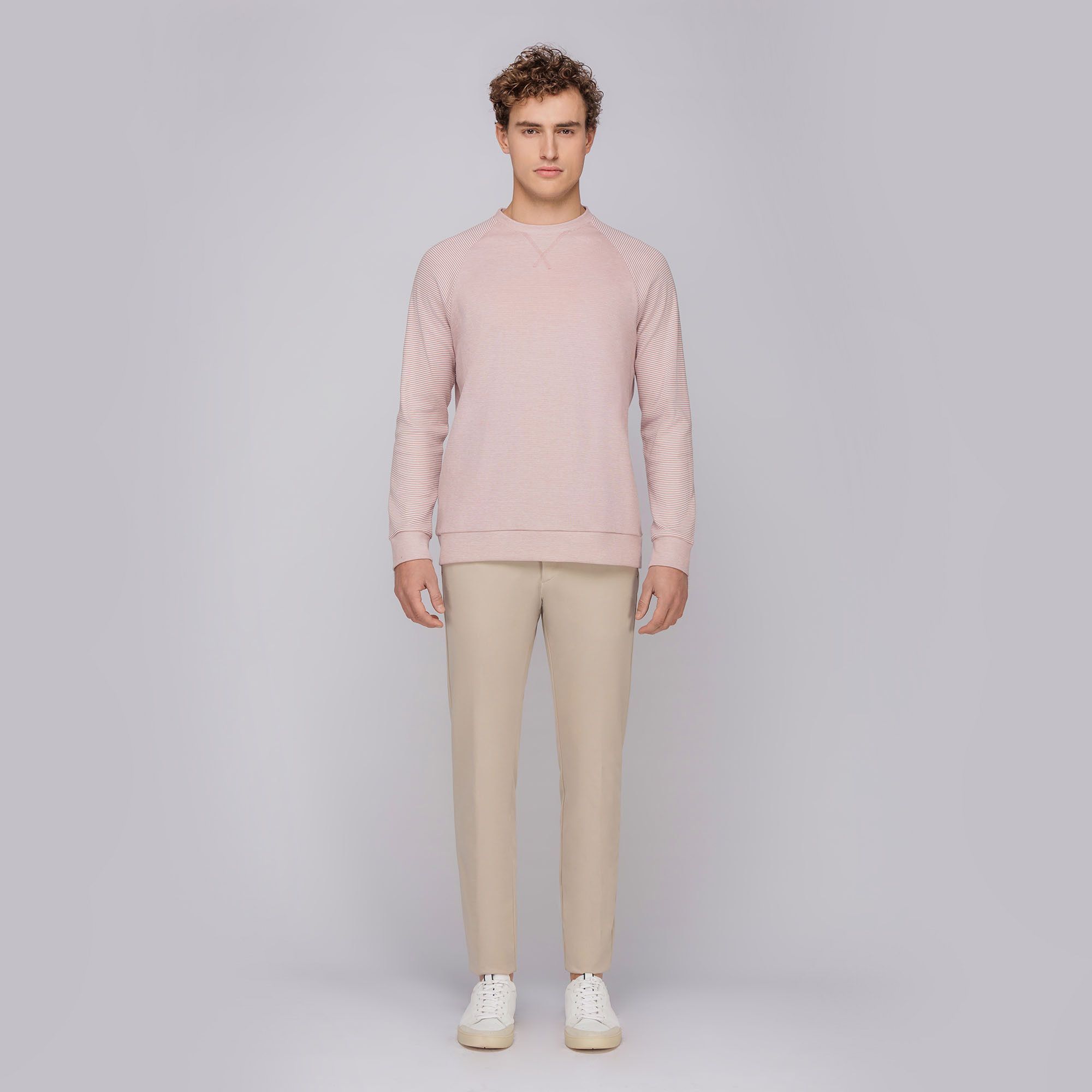 Maglia raglan rosa
