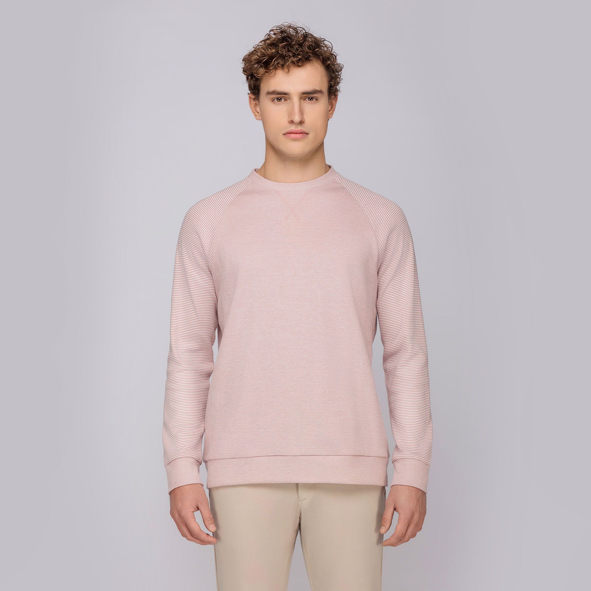 Maglia raglan rosa