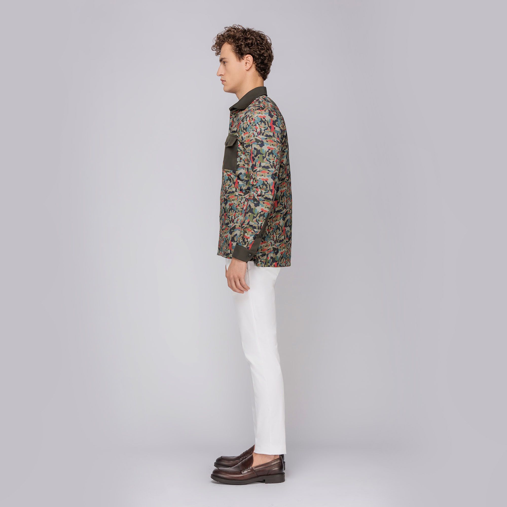 Giacca camouflage con trapunta
