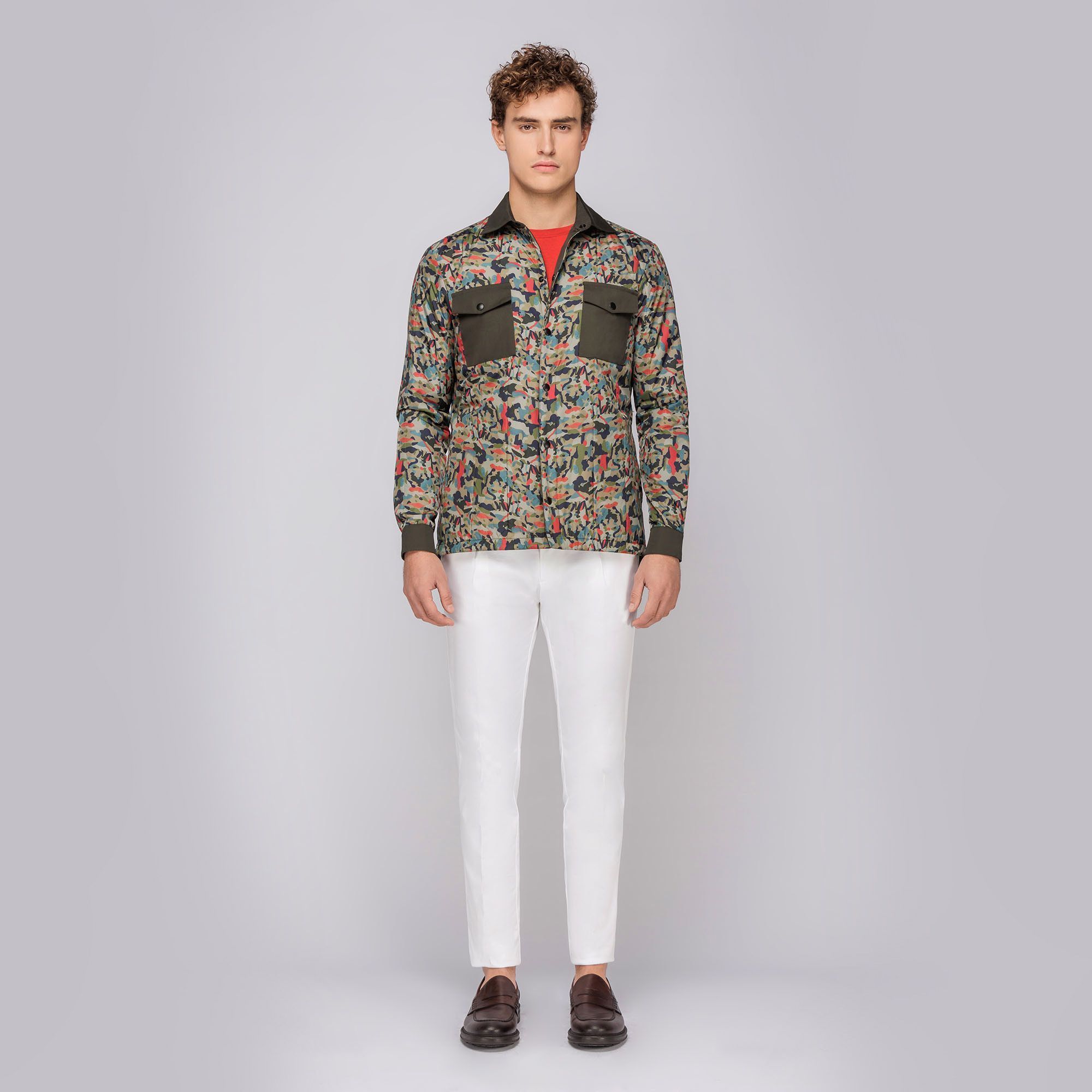 Giacca camouflage con trapunta